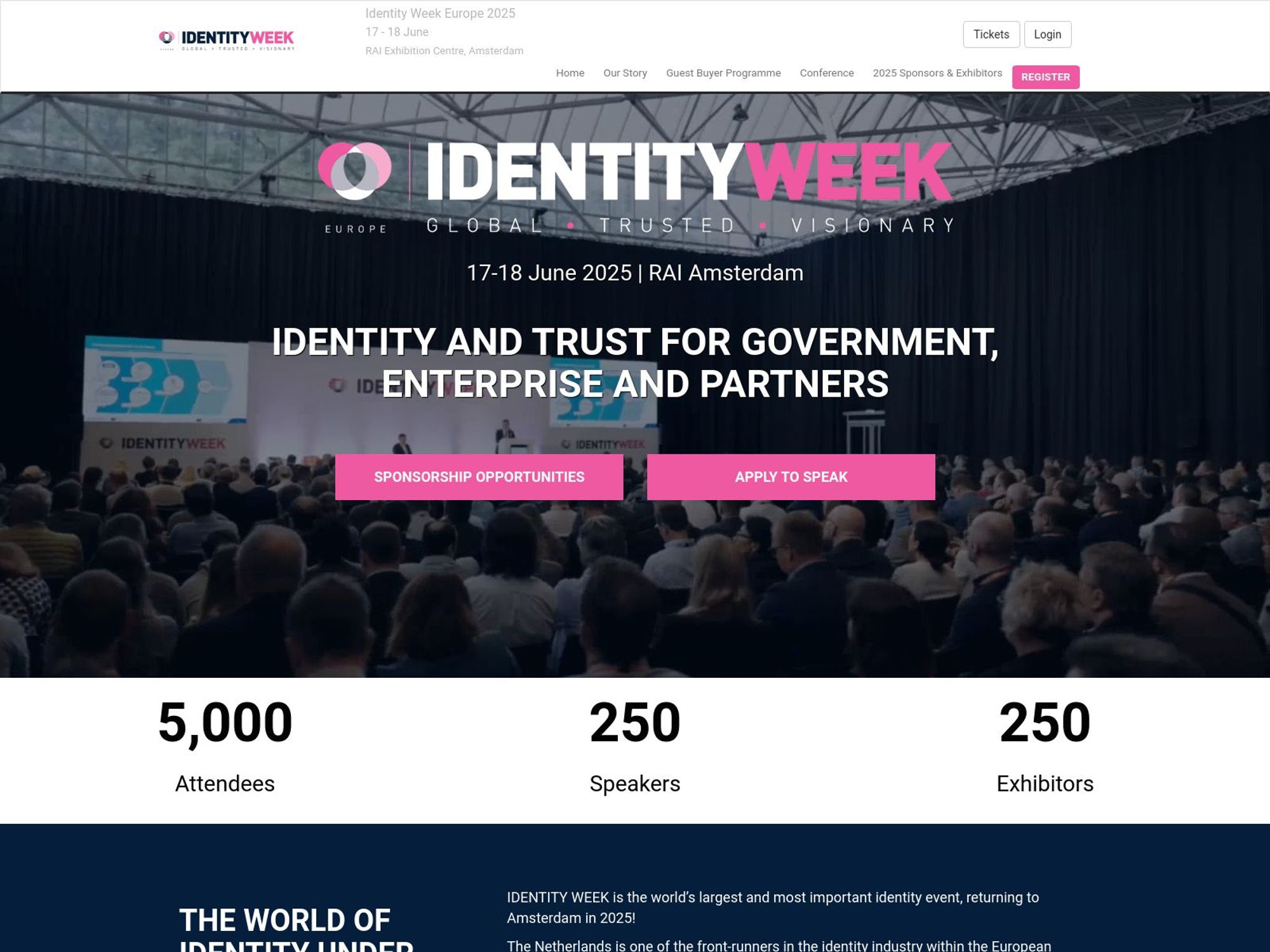 Identity Week Europe 2025 screenshot