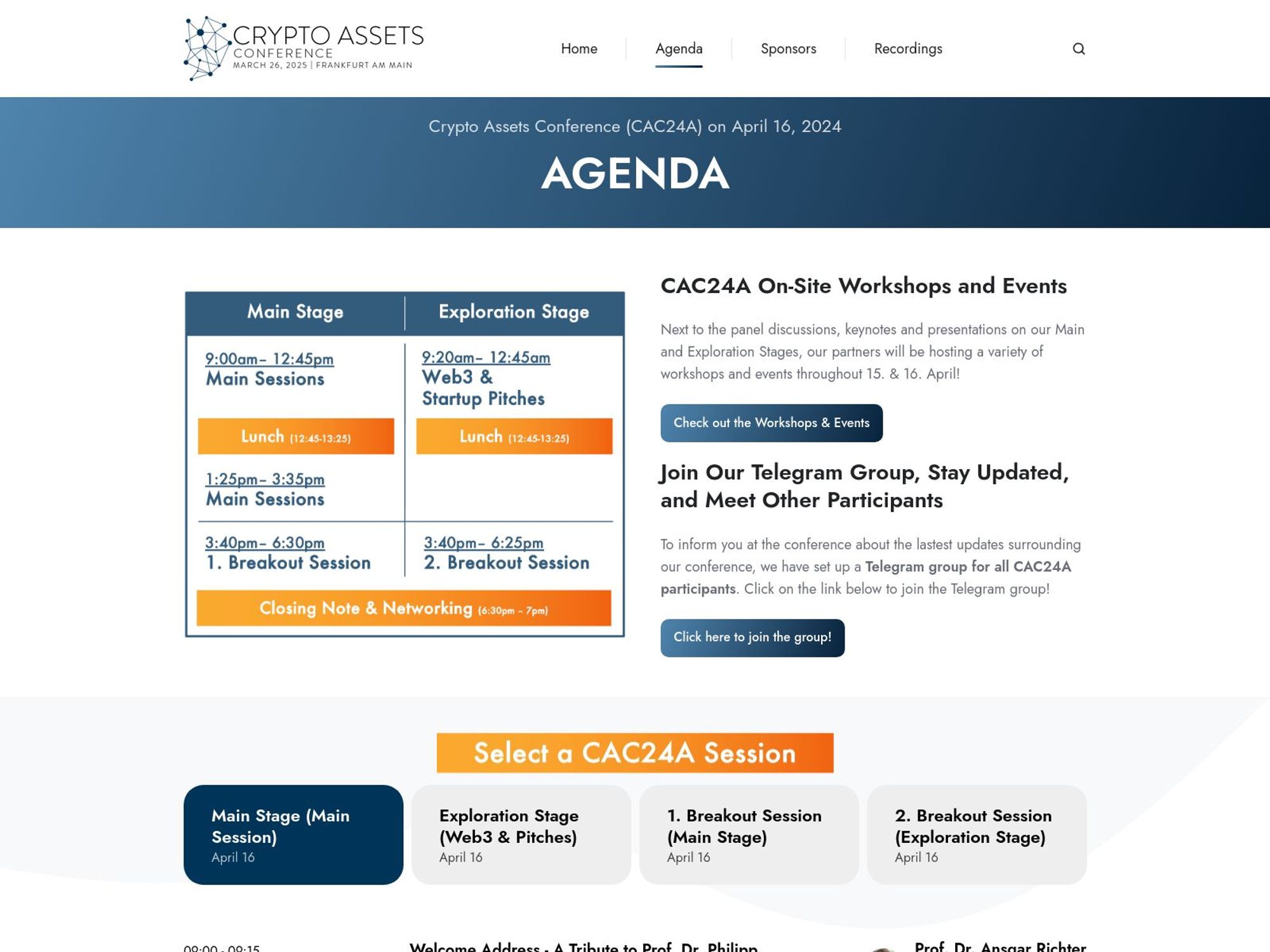 Crypto Assets Conference 2024 - CAC 2024A screenshot