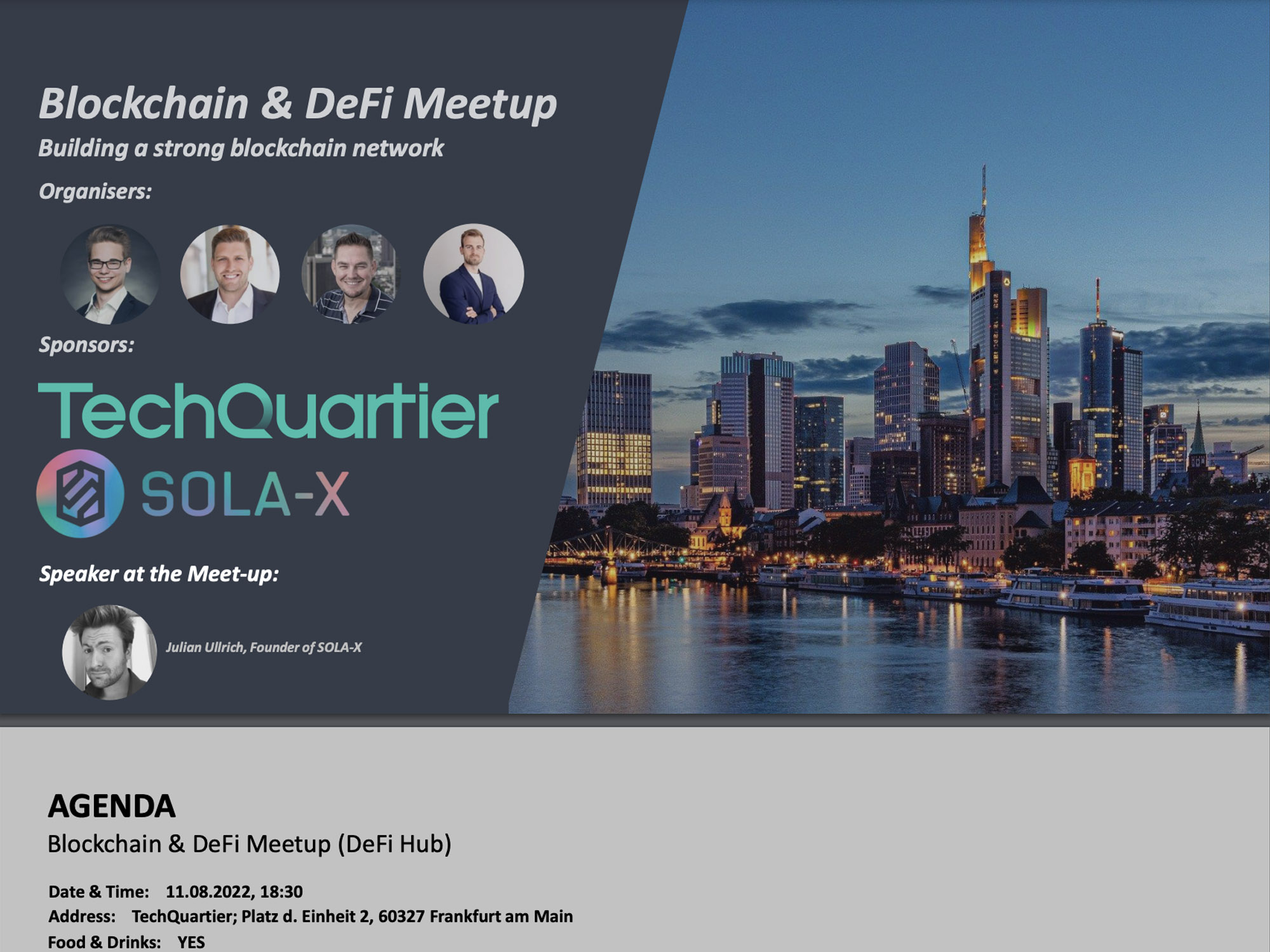 Blockchain & DeFi Meetup – sponsored by SOLA-X screenshot