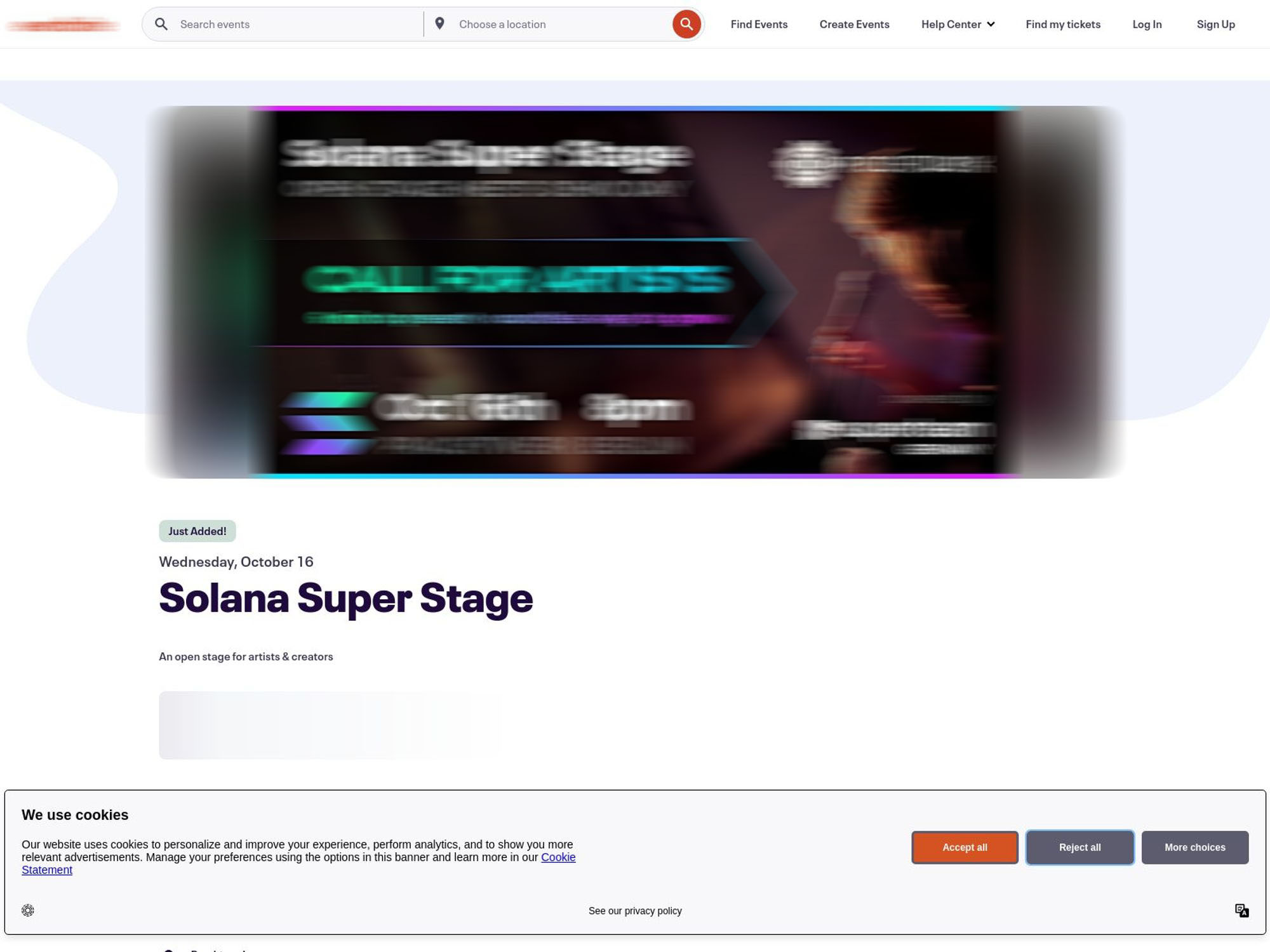 Solana Super Stage screenshot