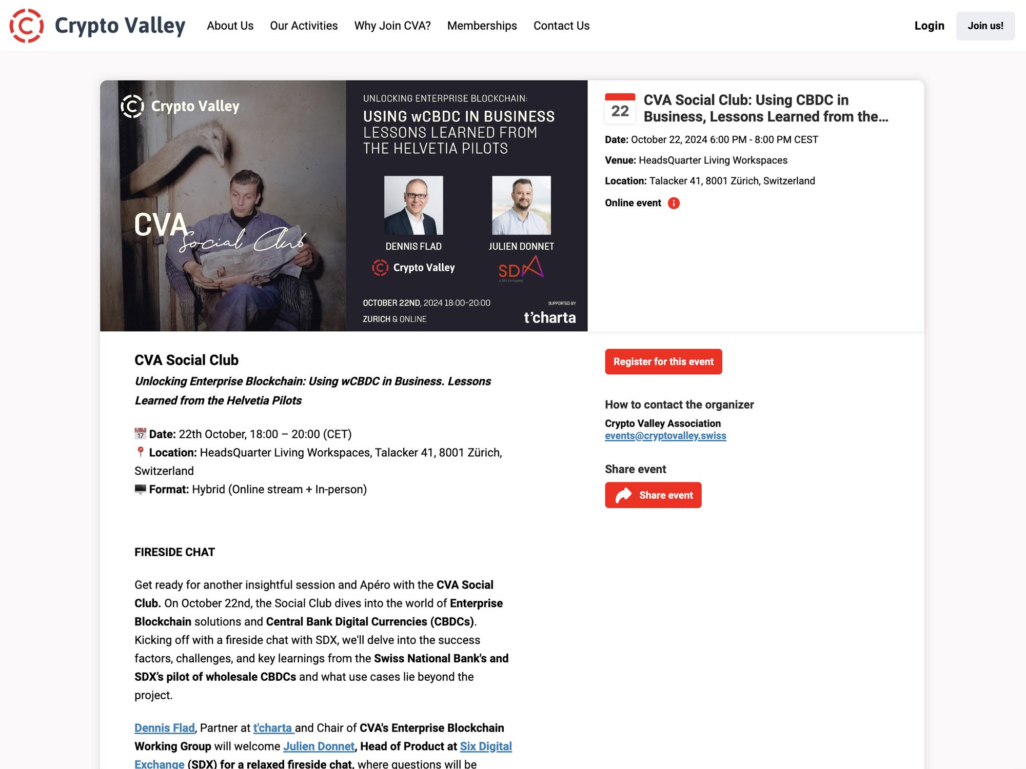 CVA Social Club: Using wCBDC in Business screenshot