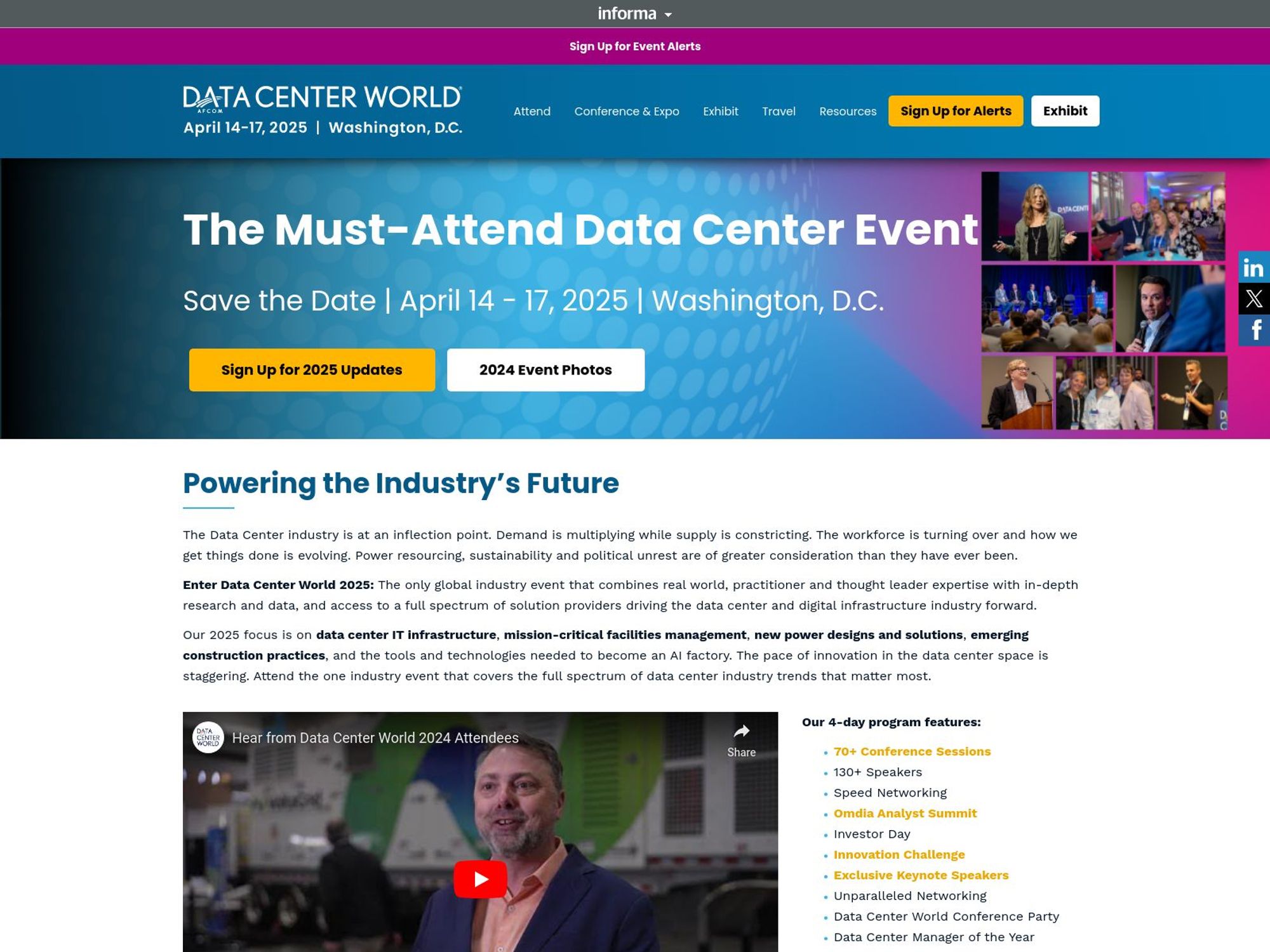 Data Center World screenshot