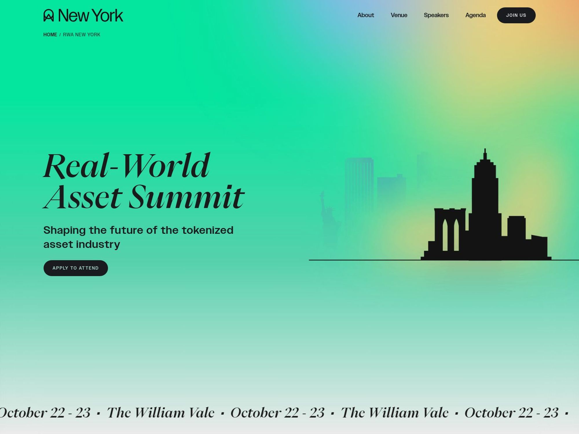 Real-World Asset Summit screenshot