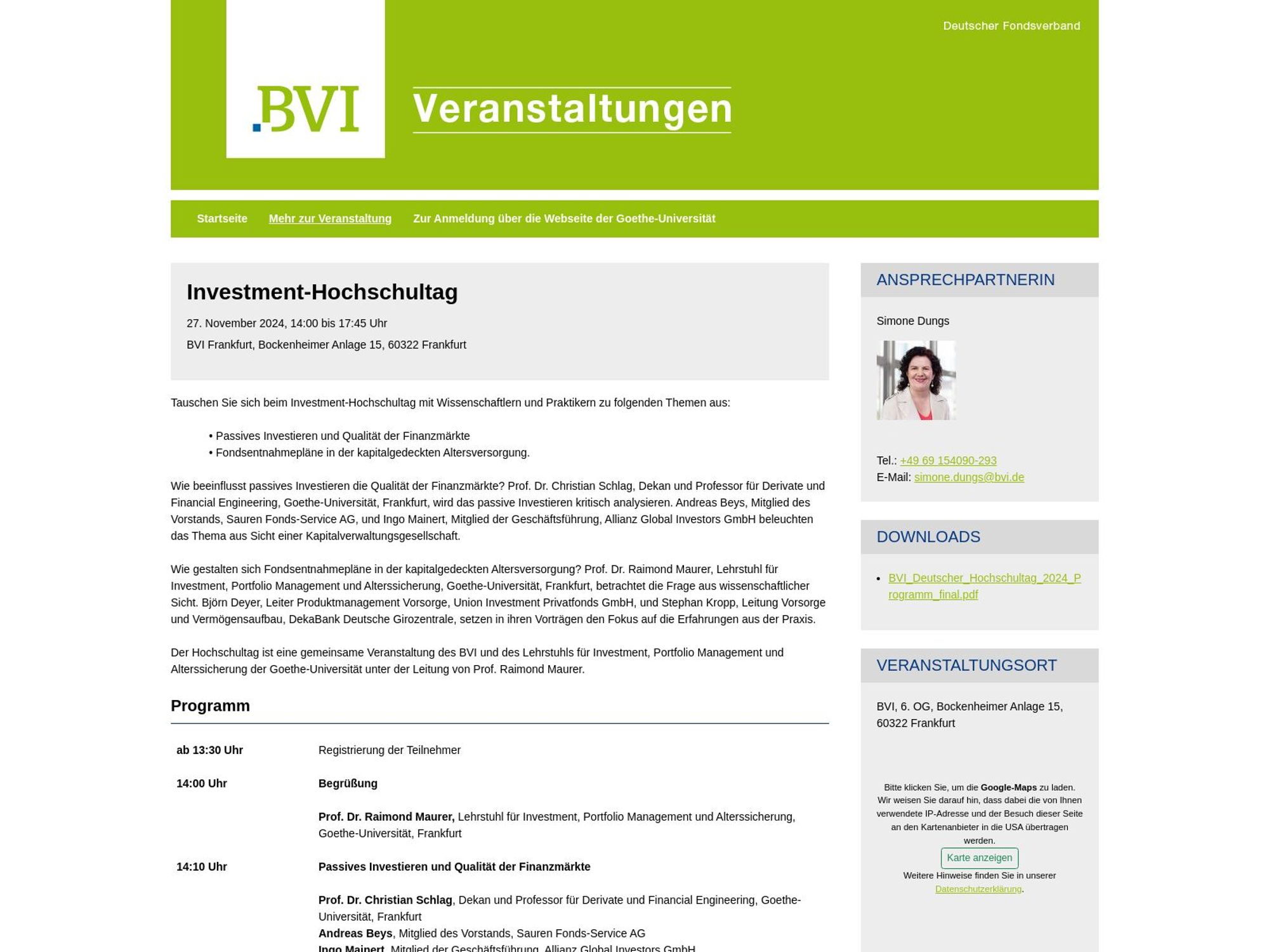 BVI Investment-Hochschultag screenshot