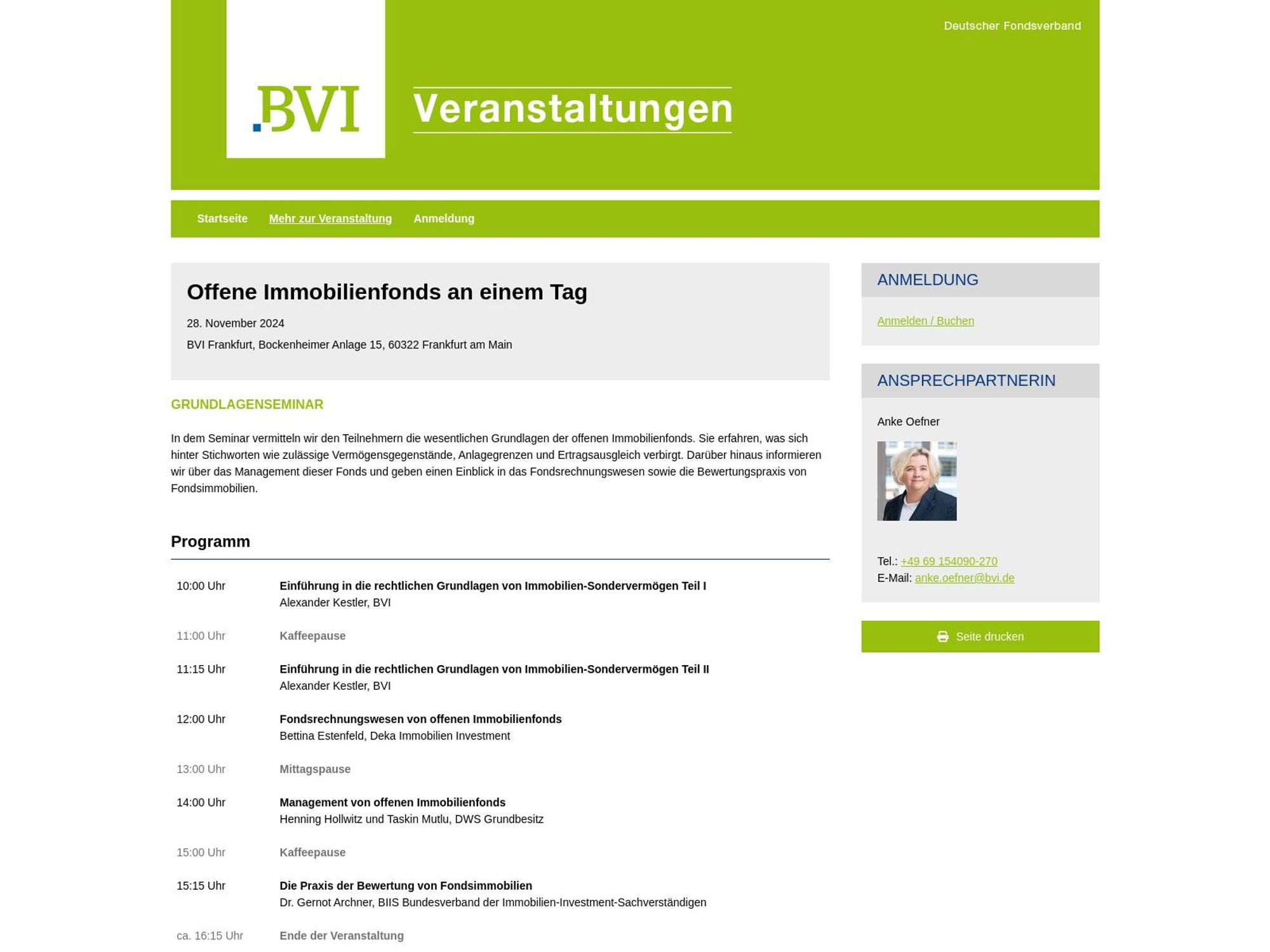 BVI: Offene Immobilienfonds an einem Tag screenshot