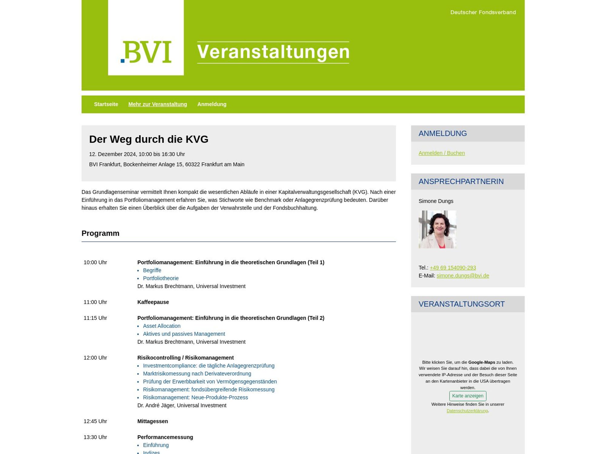 BVI: Der Weg durch die KVG screenshot