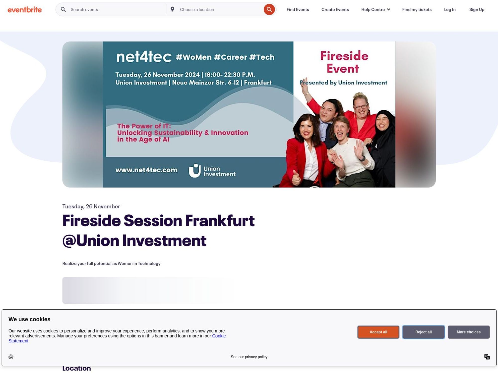 Fireside Session Frankfurt @Union Investment screenshot