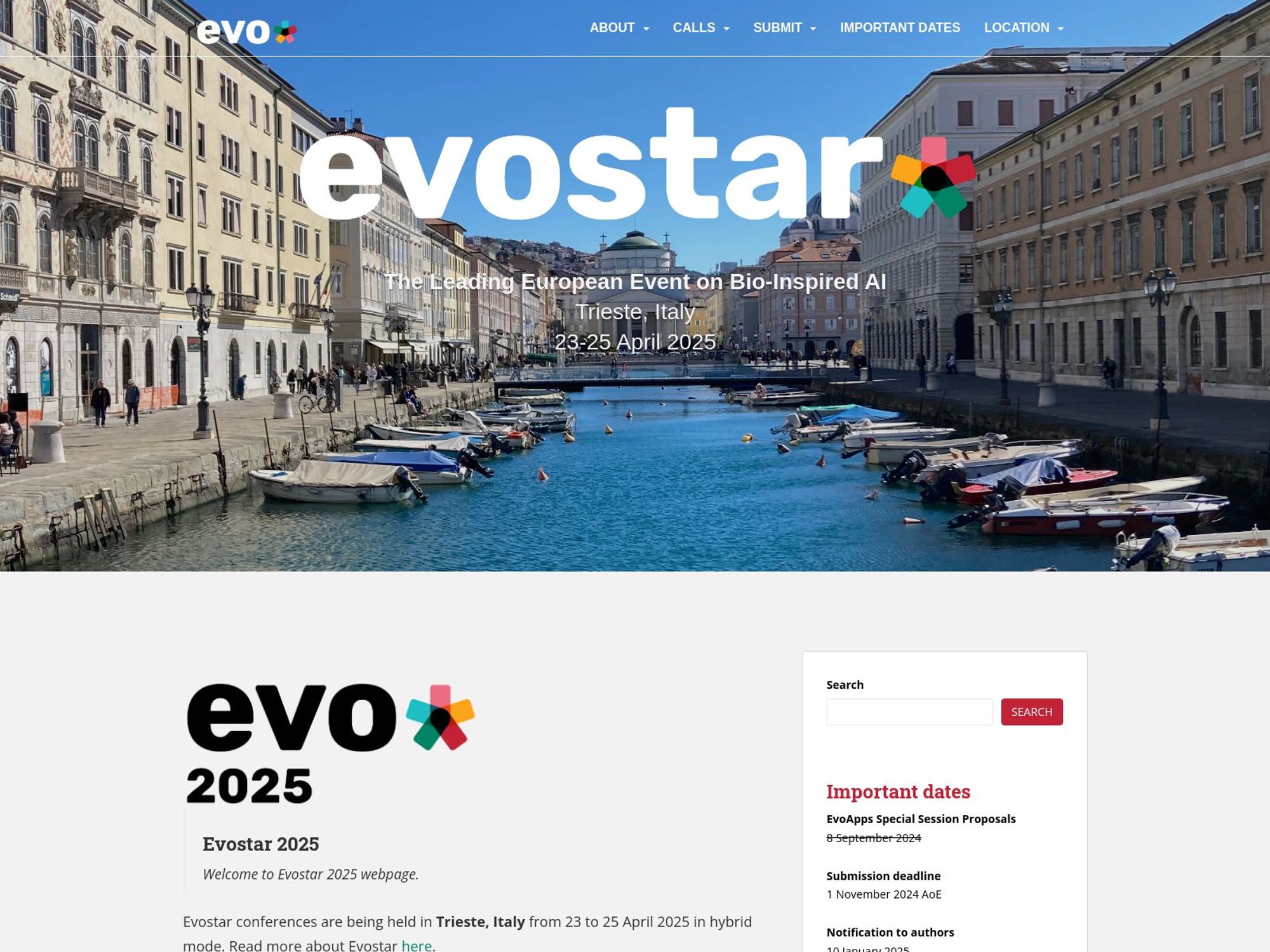 Evostar 2025 screenshot