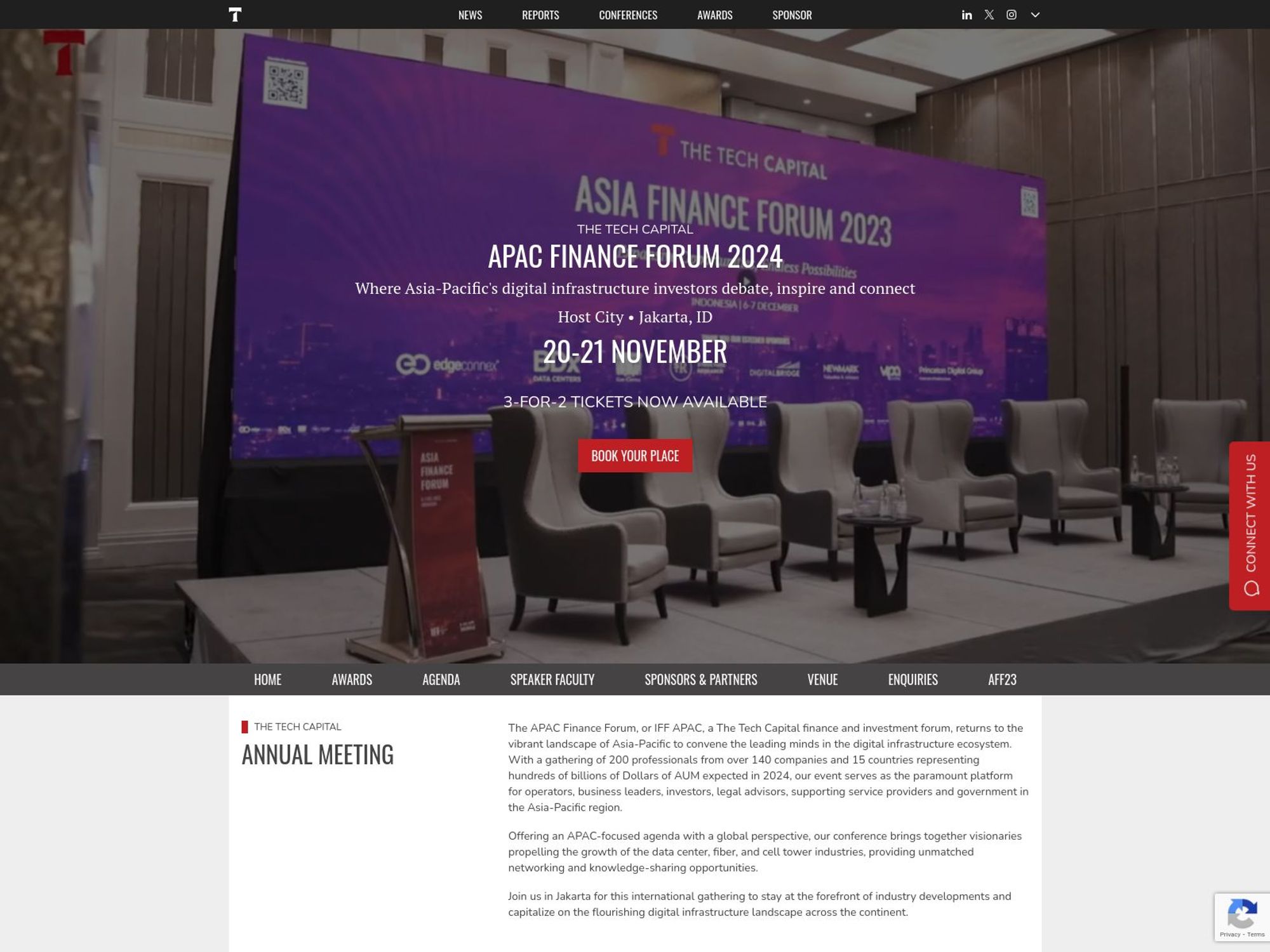 The Tech Capital APAC Finance Forum 2024 screenshot