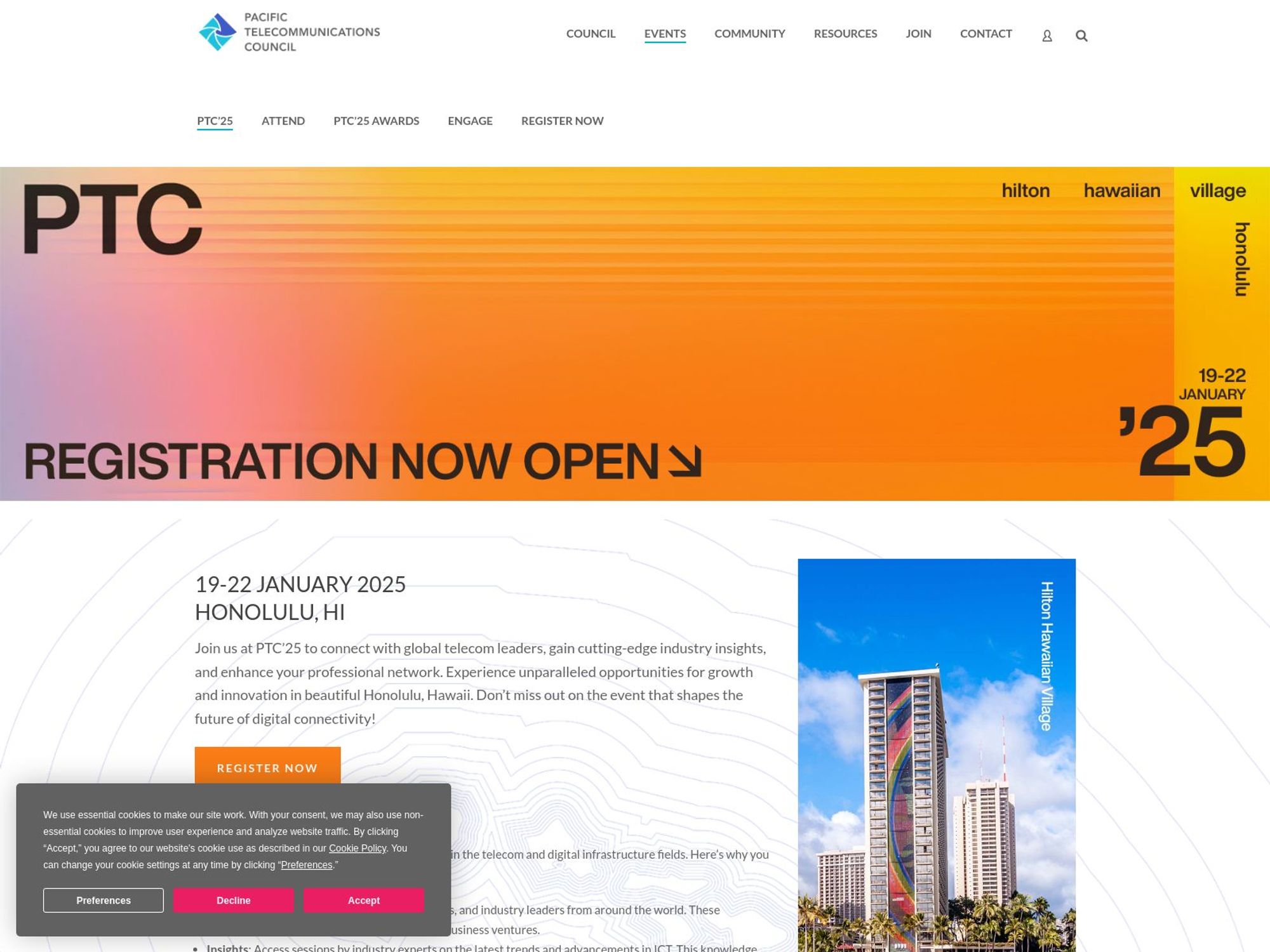PTC’25 screenshot