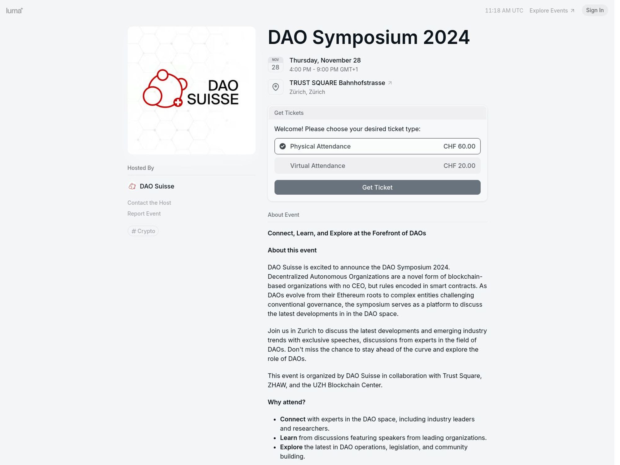 DAO Symposium 2024 screenshot