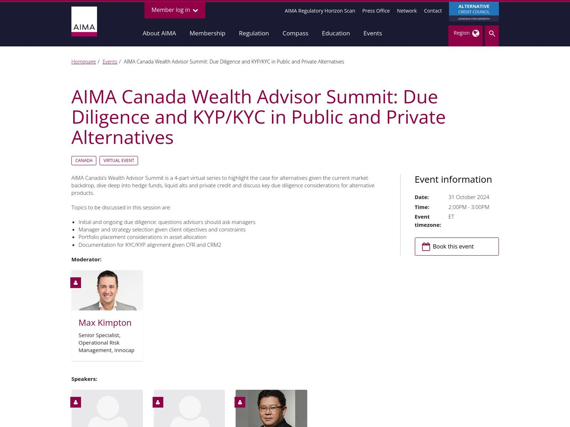 Due Diligence and KYP/KYC in Public and Private Alternatives screenshot