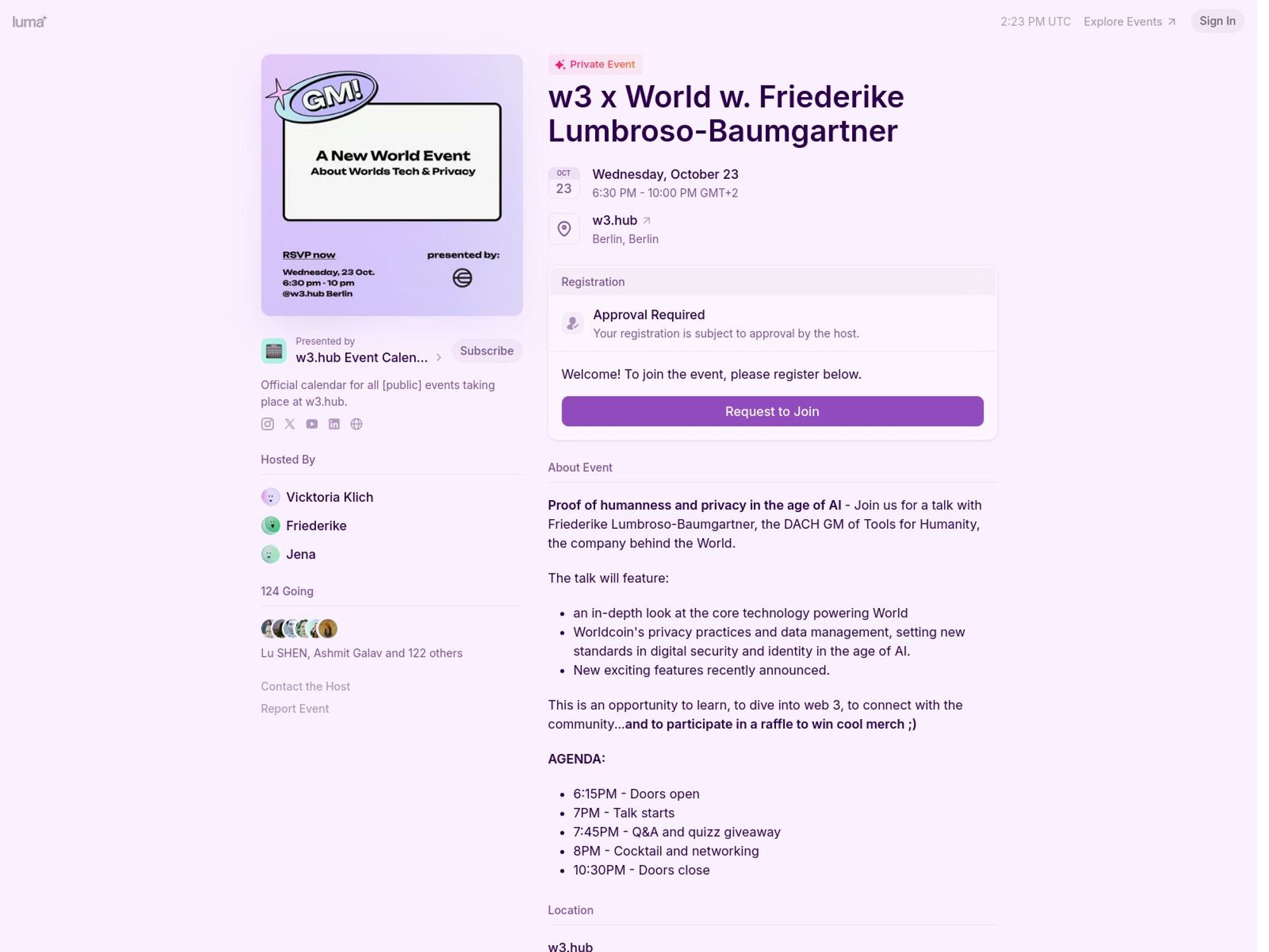 w3 x World w. Friederike Lumbroso-Baumgartner screenshot