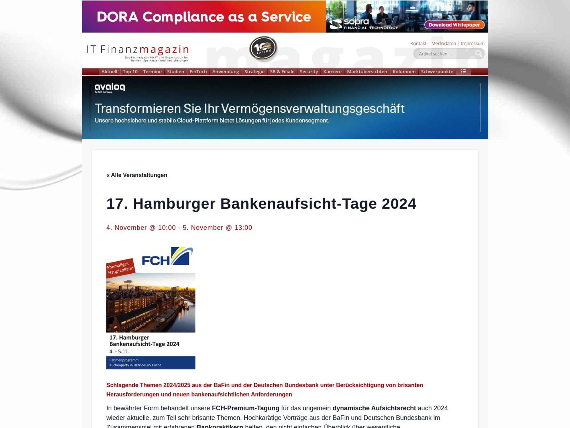 17. Hamburger Bankenaufsicht-Tage 2024 screenshot