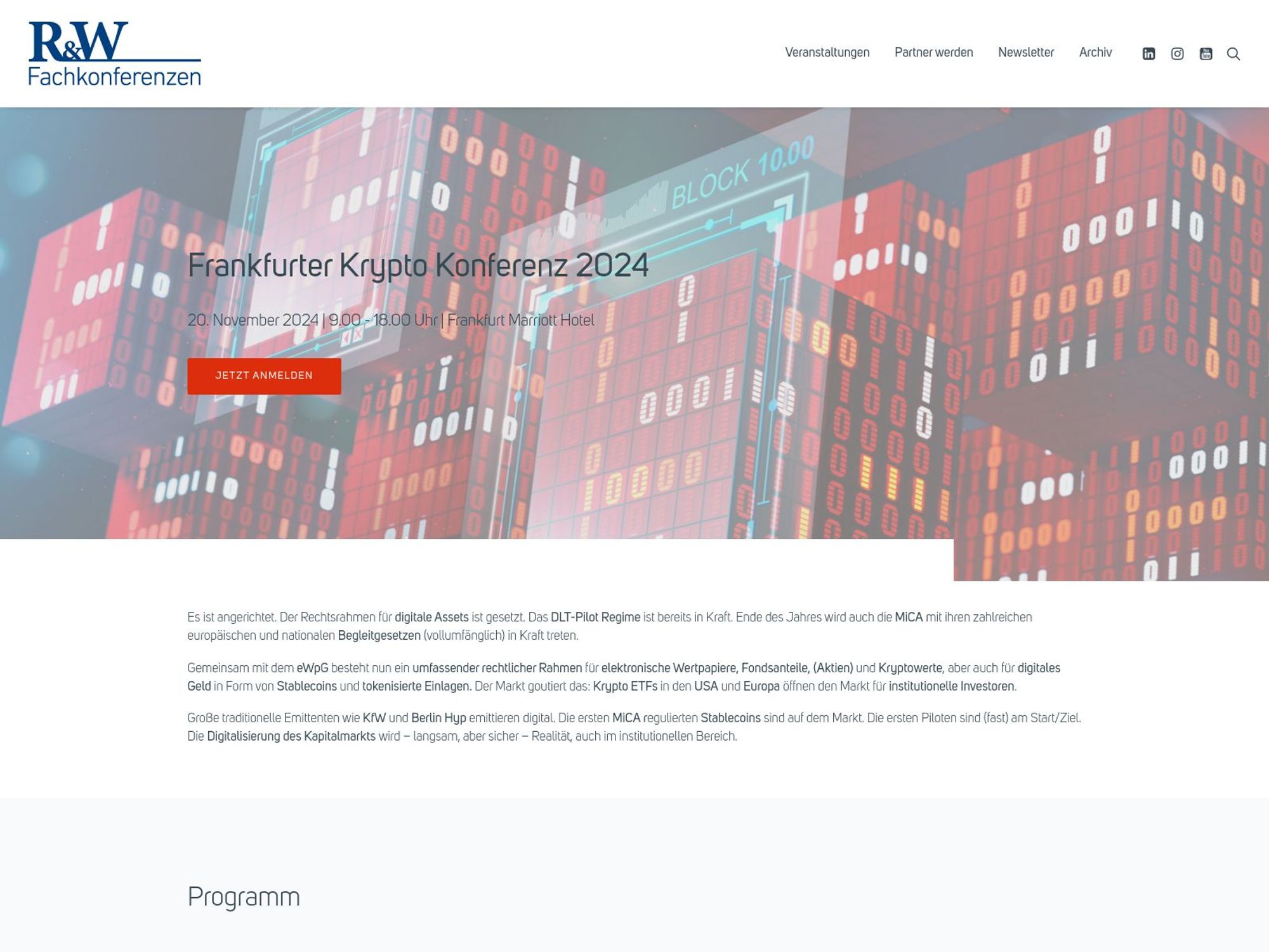 Frankfurter Krypto Konferenz 2024 screenshot