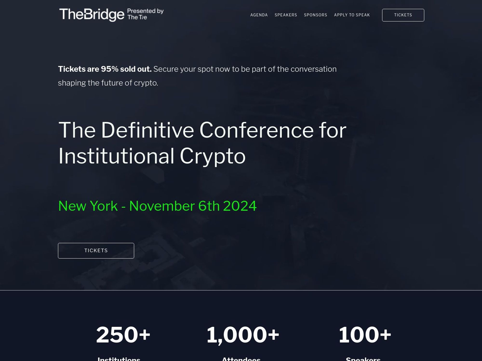 The Bridge - The Defintive Conference for Institutional Crypto screenshot