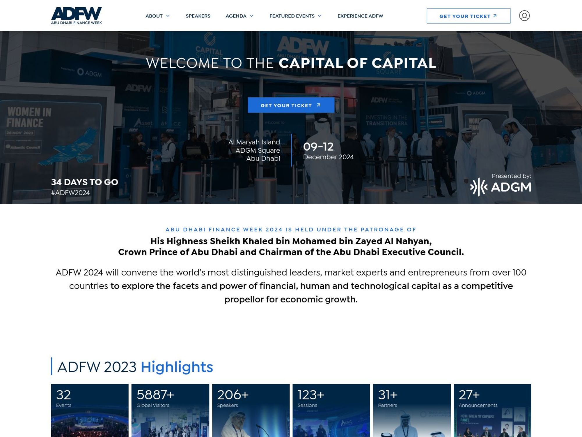 ADFW 2024 - Abu Dhabi Finance Week screenshot