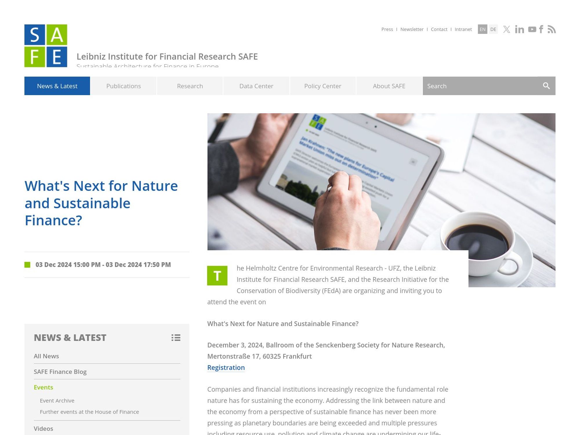 What's Next for Nature and Sustainable Finance? screenshot