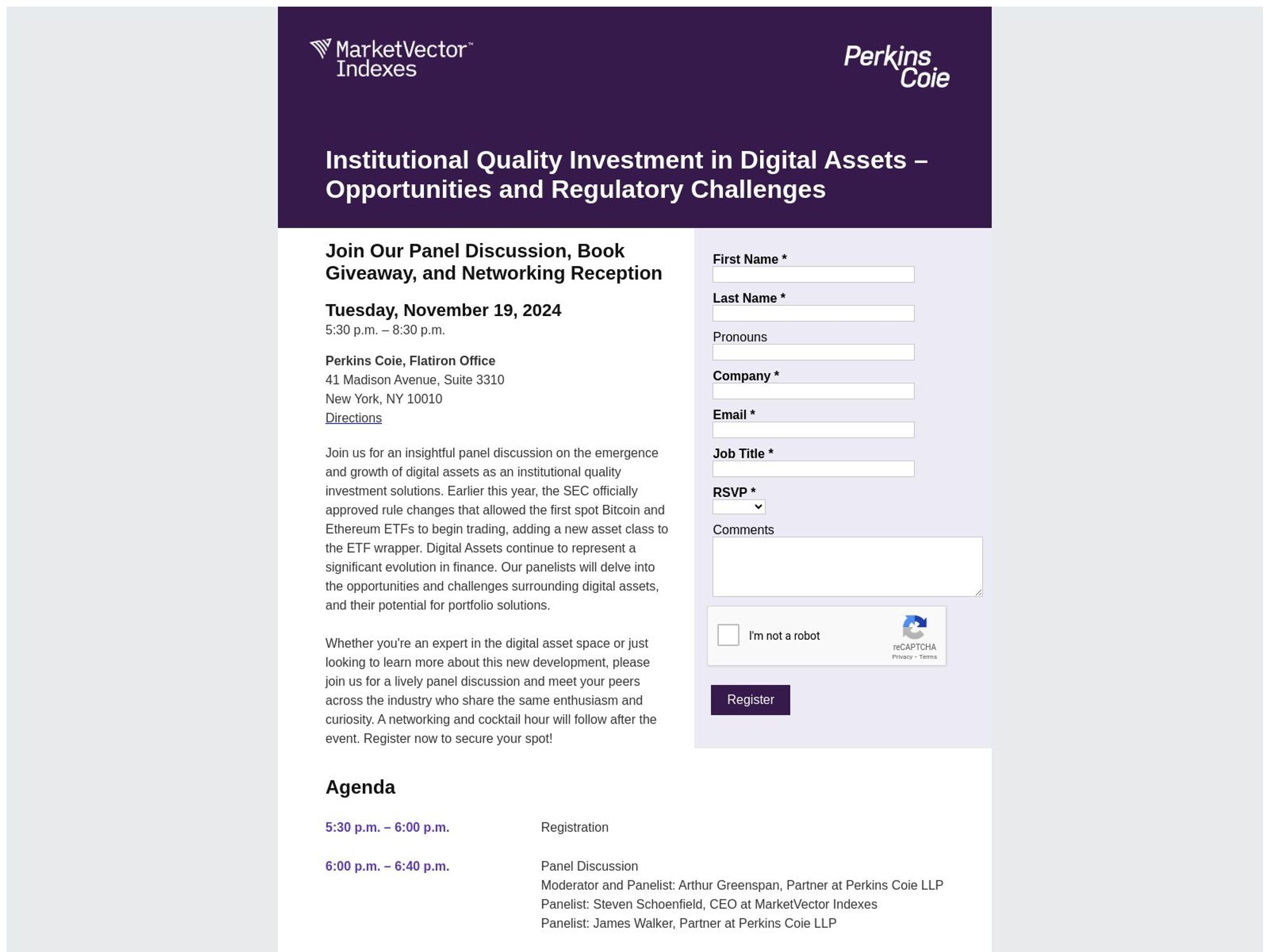 Institutional Quality Investment in Digital Assets – Opportunities and Regulatory Challenges screenshot