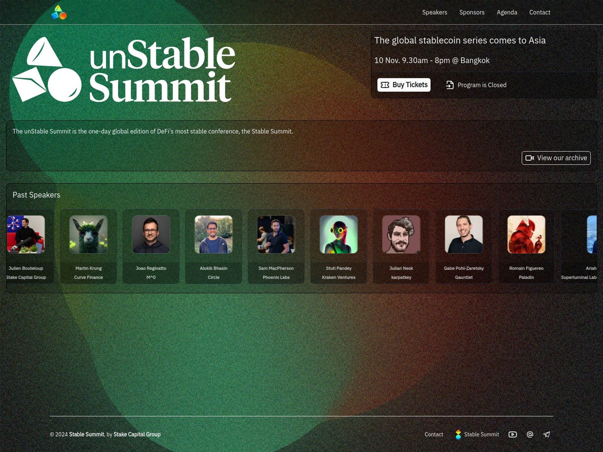 unStable Summit screenshot