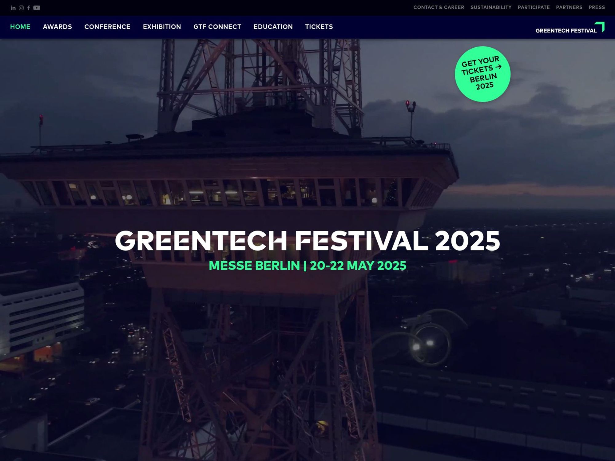 GTF 2025 - Greentech Festival 2025 screenshot