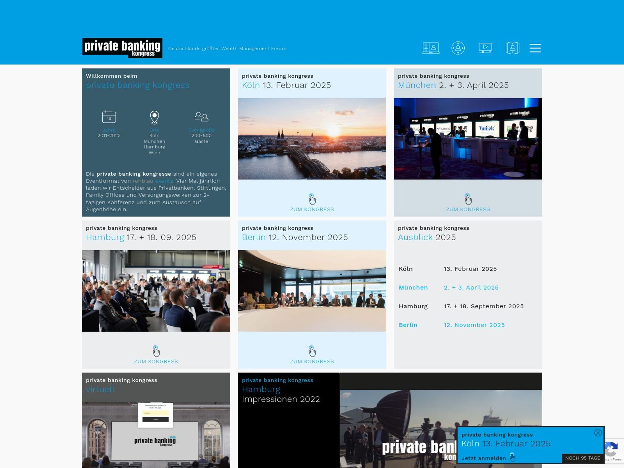 private banking kongress Köln 2025 screenshot