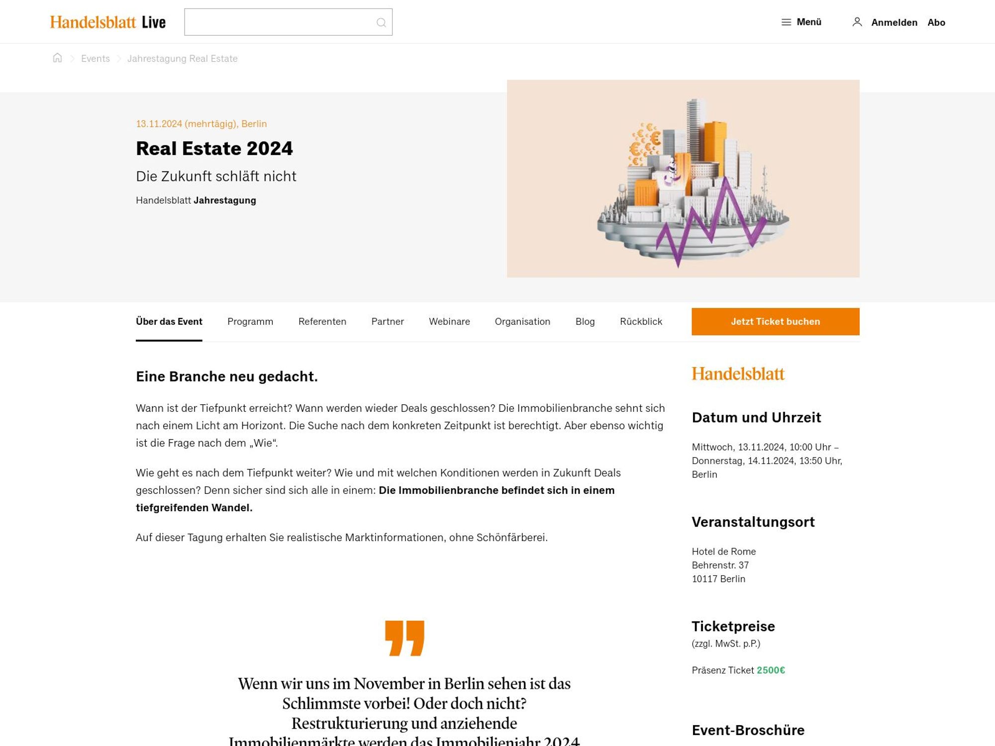 Handelsblatt Jahrestagung: Real Estate 2024 screenshot