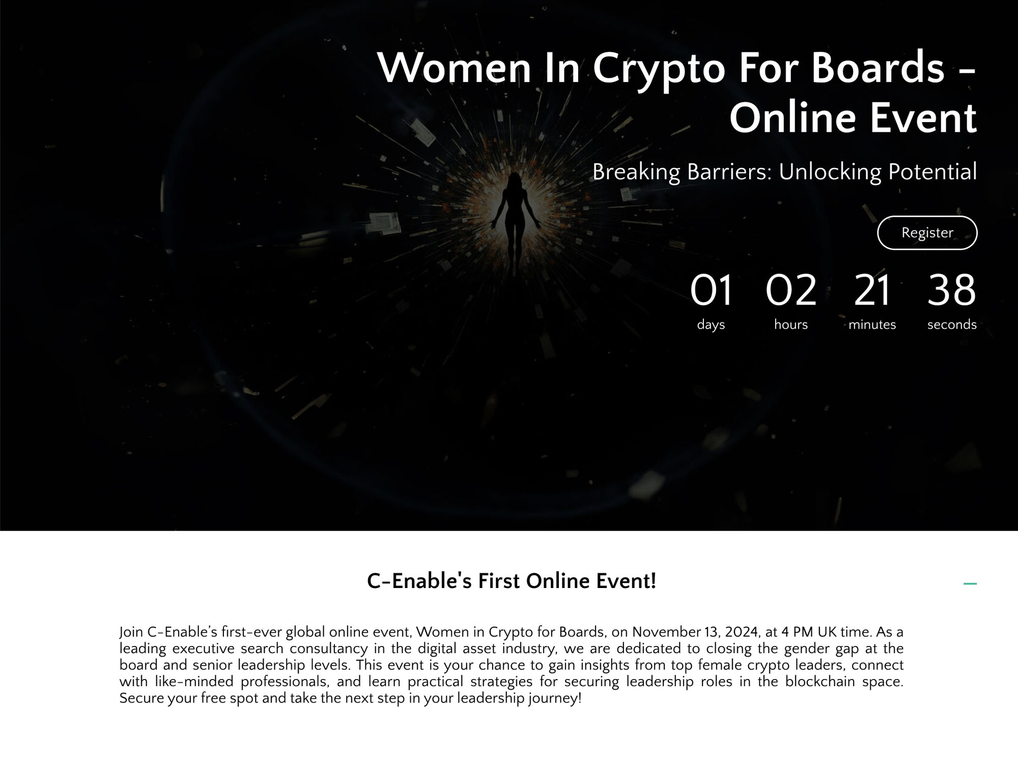 Women In Crypto For Boards - Online Event screenshot