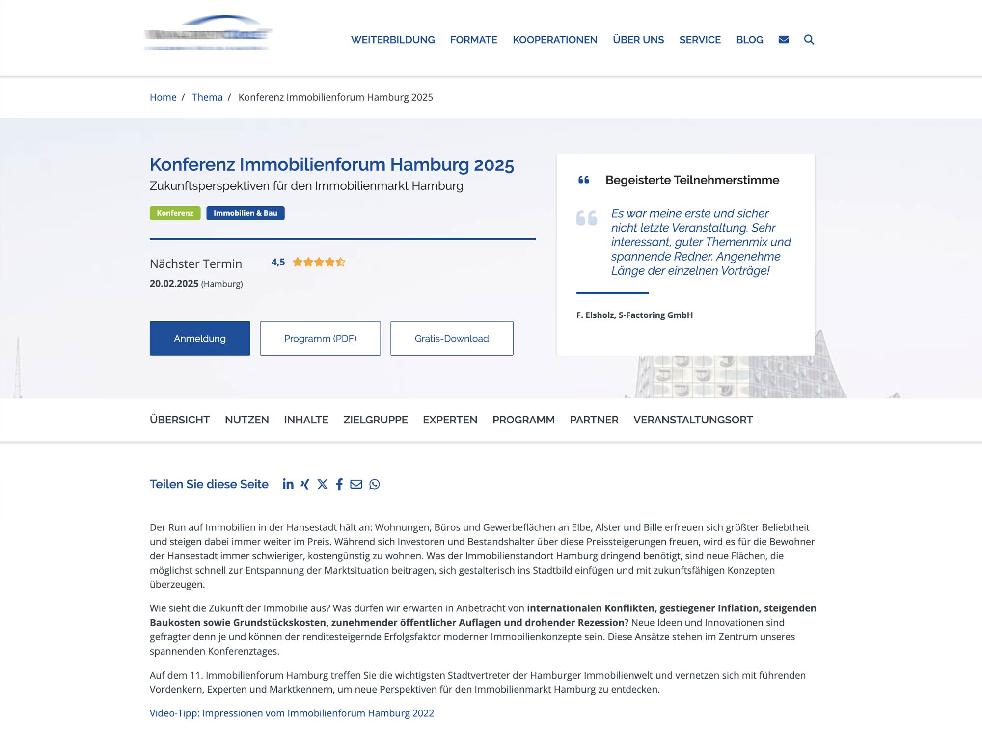 11. Immobilienforum Hamburg screenshot
