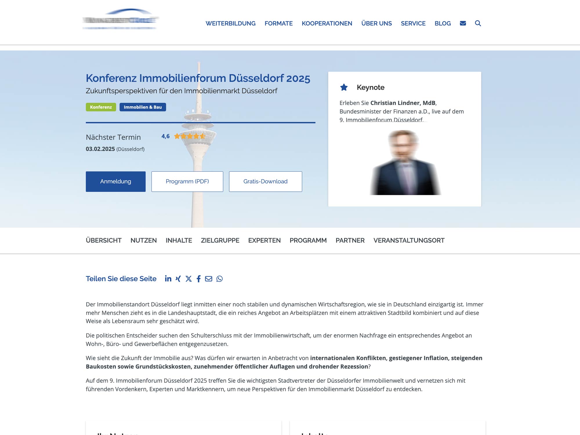 9. Immobilienforum Düsseldorf 2025 screenshot