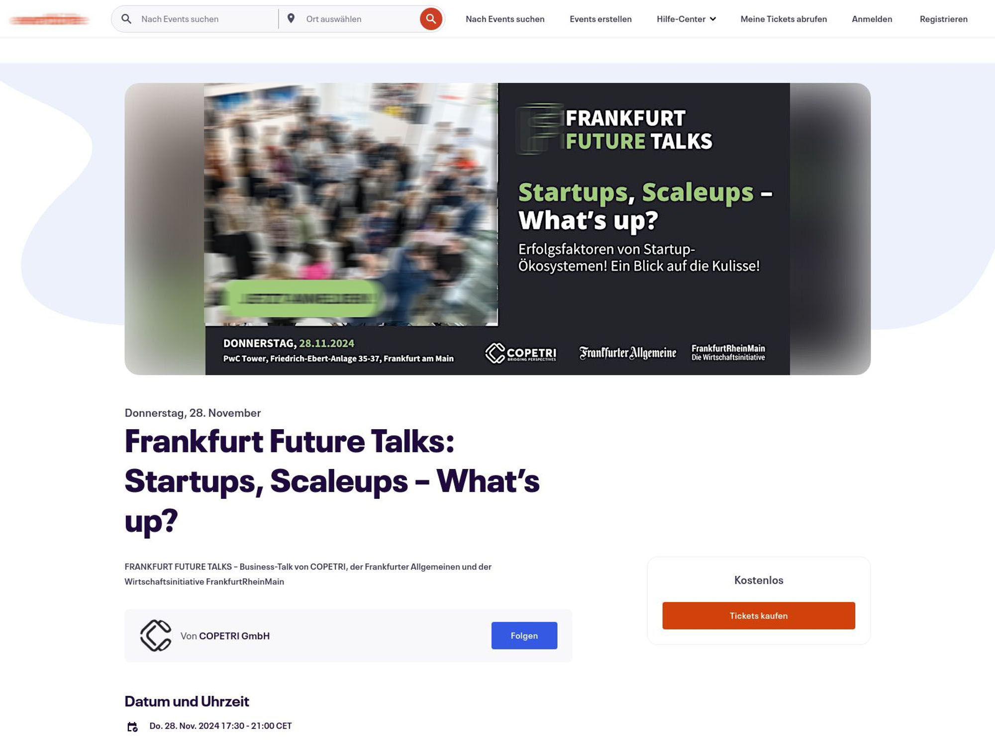 Frankfurt Future Talks: Startups, Scaleups – What’s up? screenshot