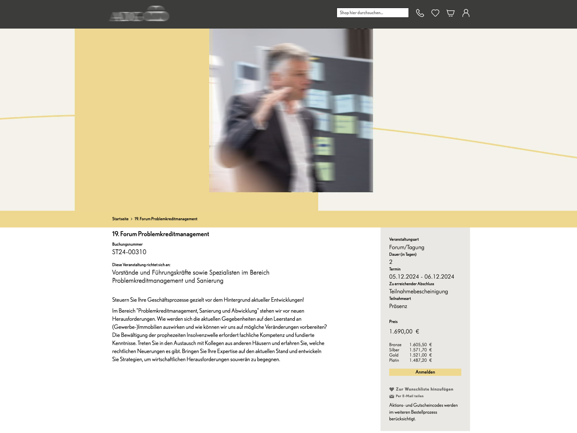 ADG: 19. Forum Problemkreditmanagement screenshot