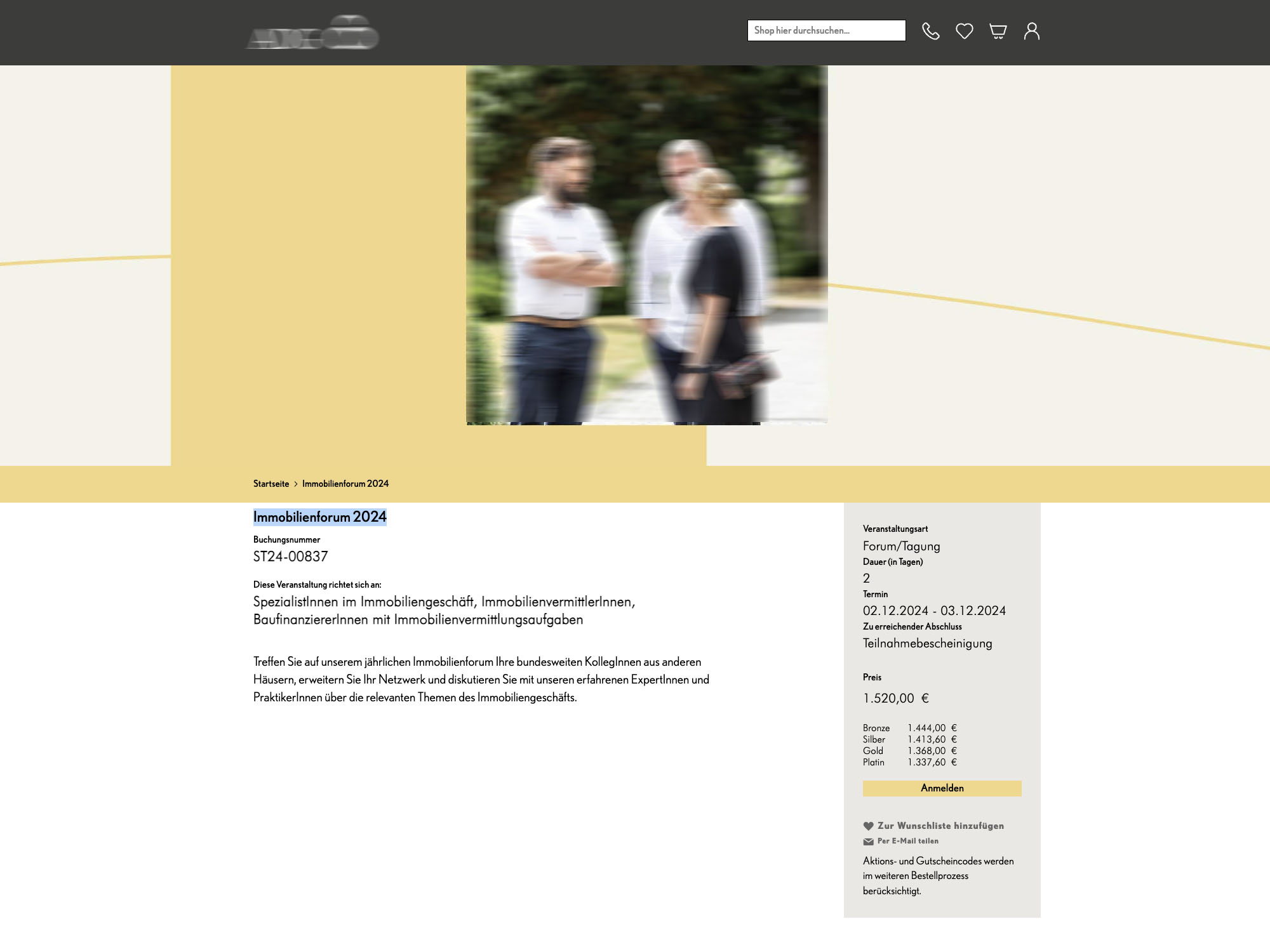 ADG: Immobilienforum 2024 screenshot