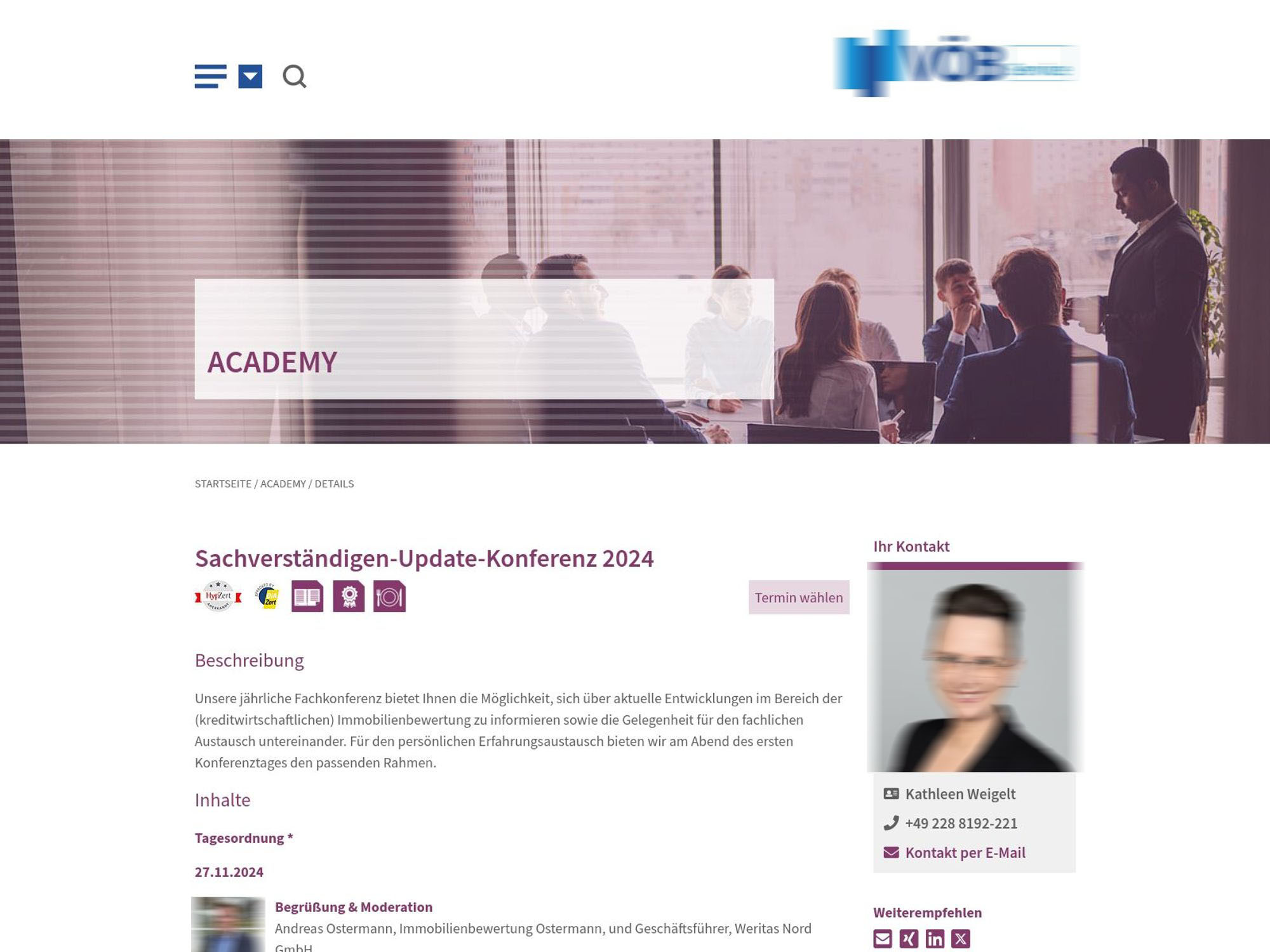 VÖB: Sachverständigen-Update-Konferenz 2024 screenshot