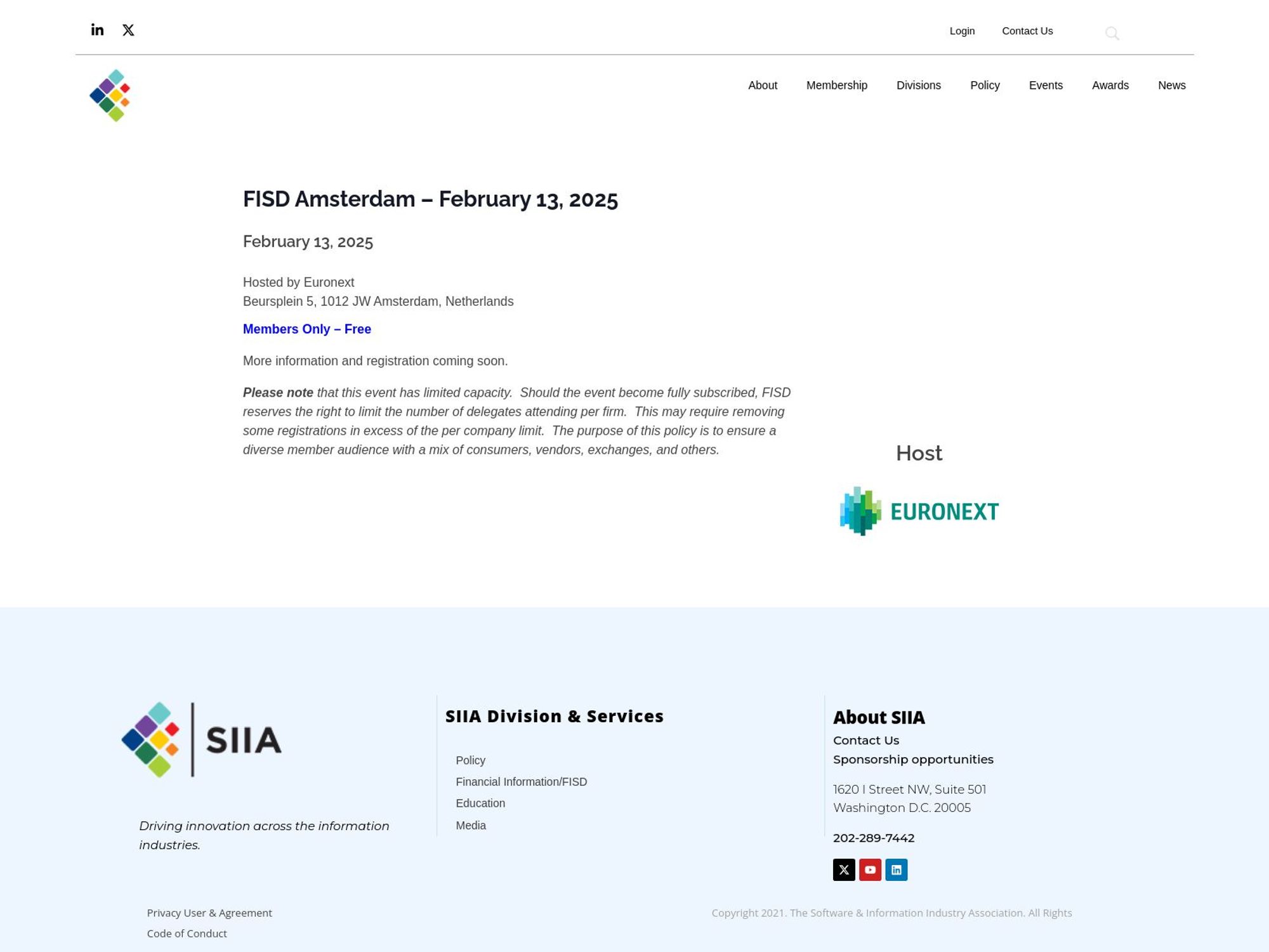 FISD Amsterdam screenshot