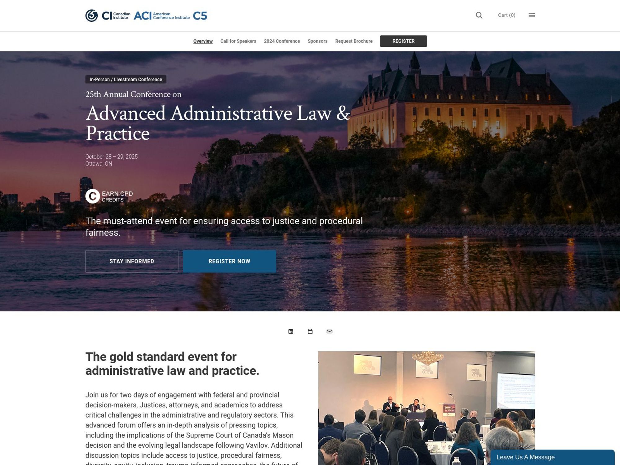 25th Annual Conference on Advanced Administrative Law & Practice screenshot