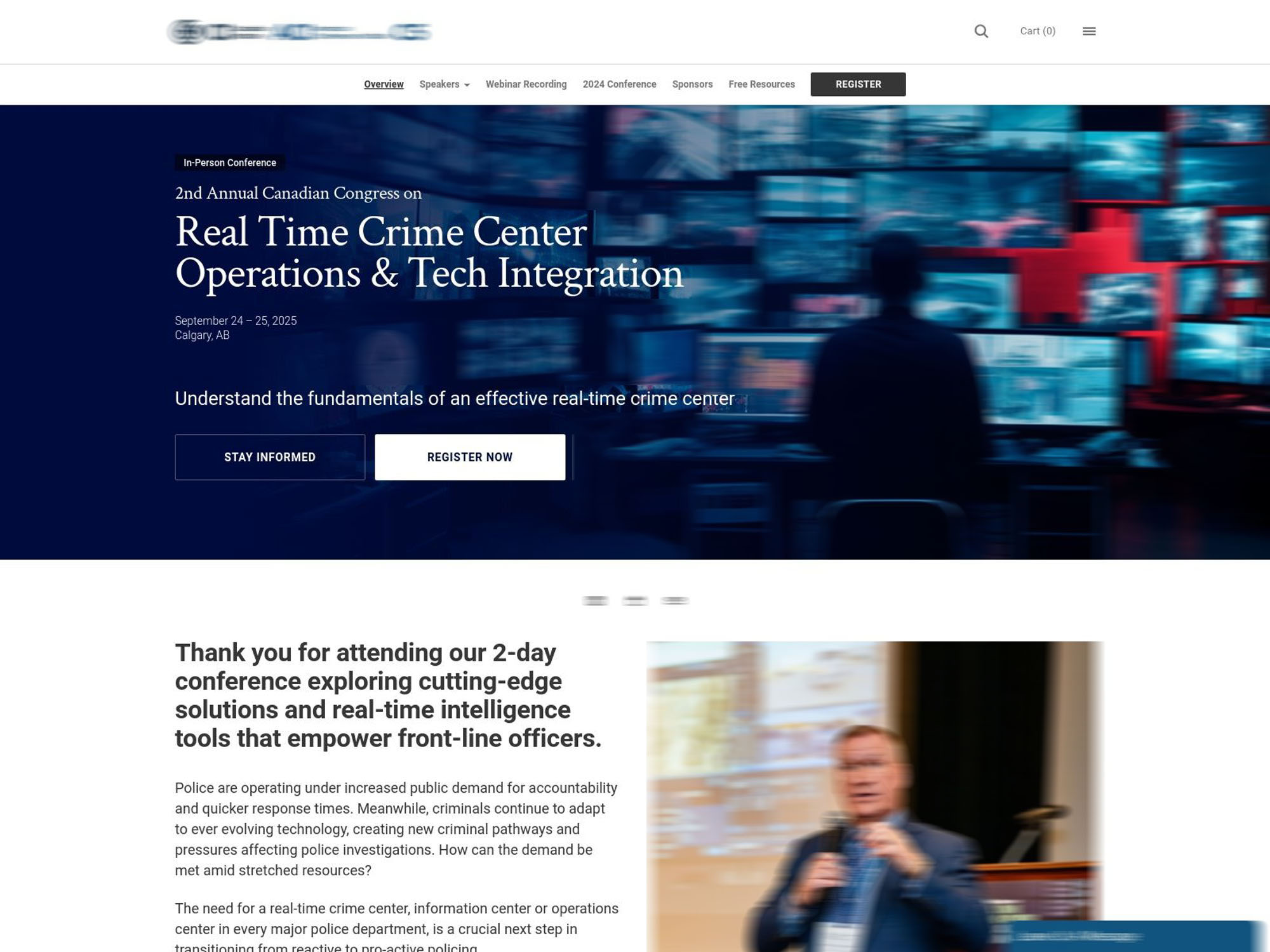 2nd Annual Canadian Congress on Real Time Crime Center Operations & Tech Integration screenshot