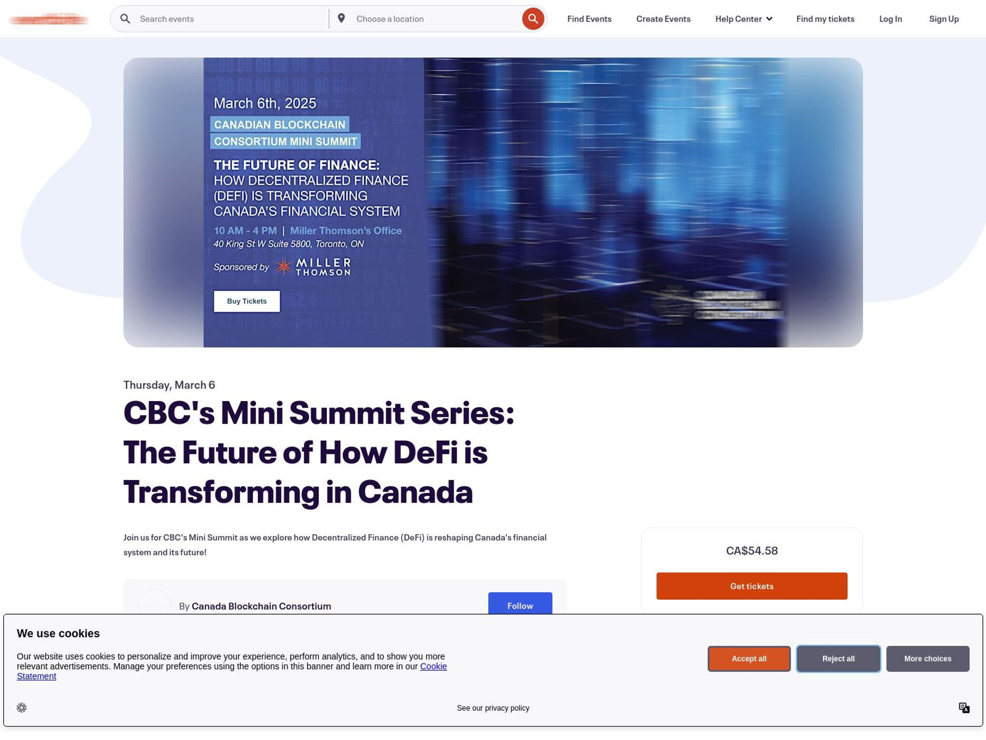 CBC's Mini Summit Series: The Future of How DeFi is Transforming in Canada screenshot
