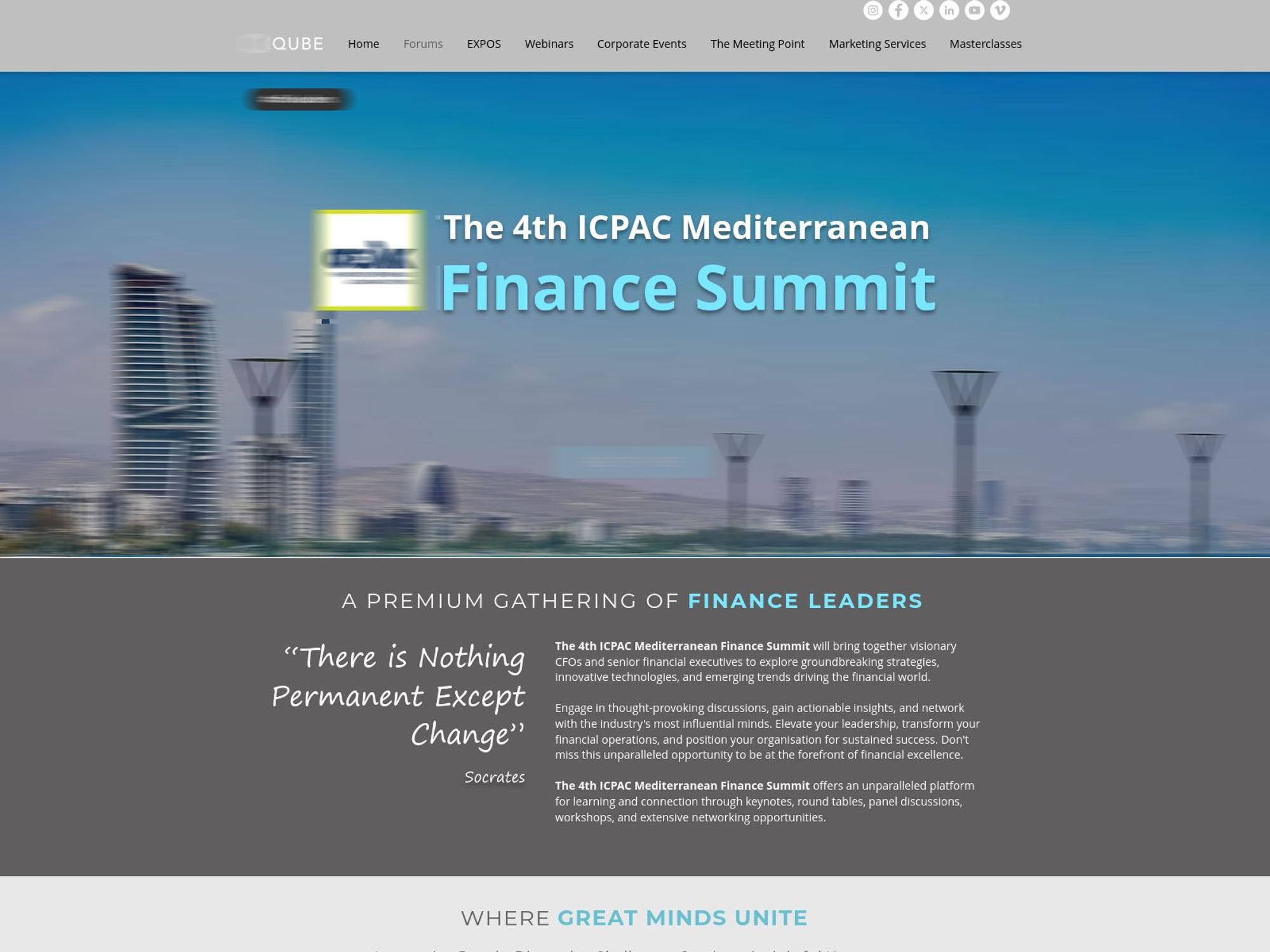 The 4th ICPAC Mediterranean Finance Summit screenshot
