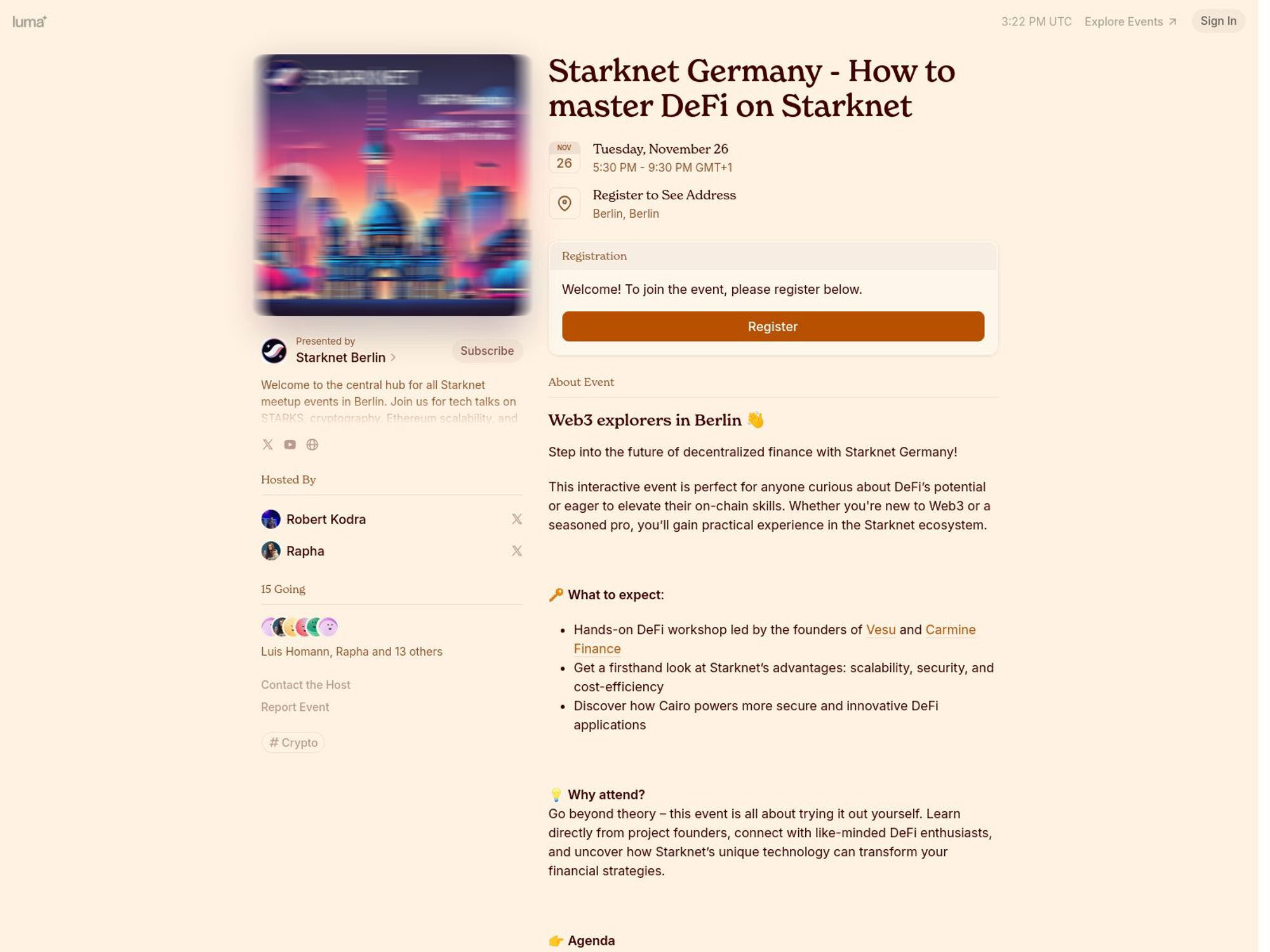 Starknet Germany - How to master DeFi on Starknet screenshot
