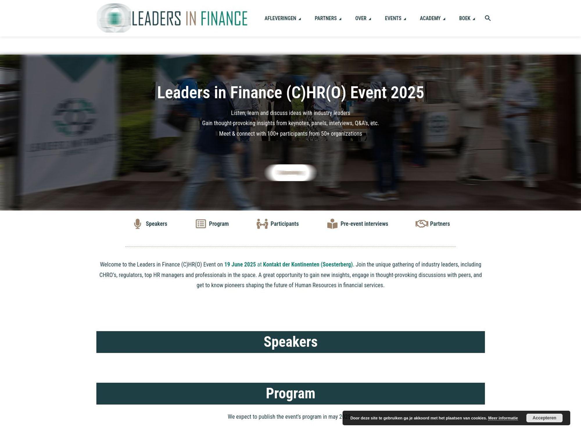 Leaders in Finance (C)HR(O) Event 2025 screenshot