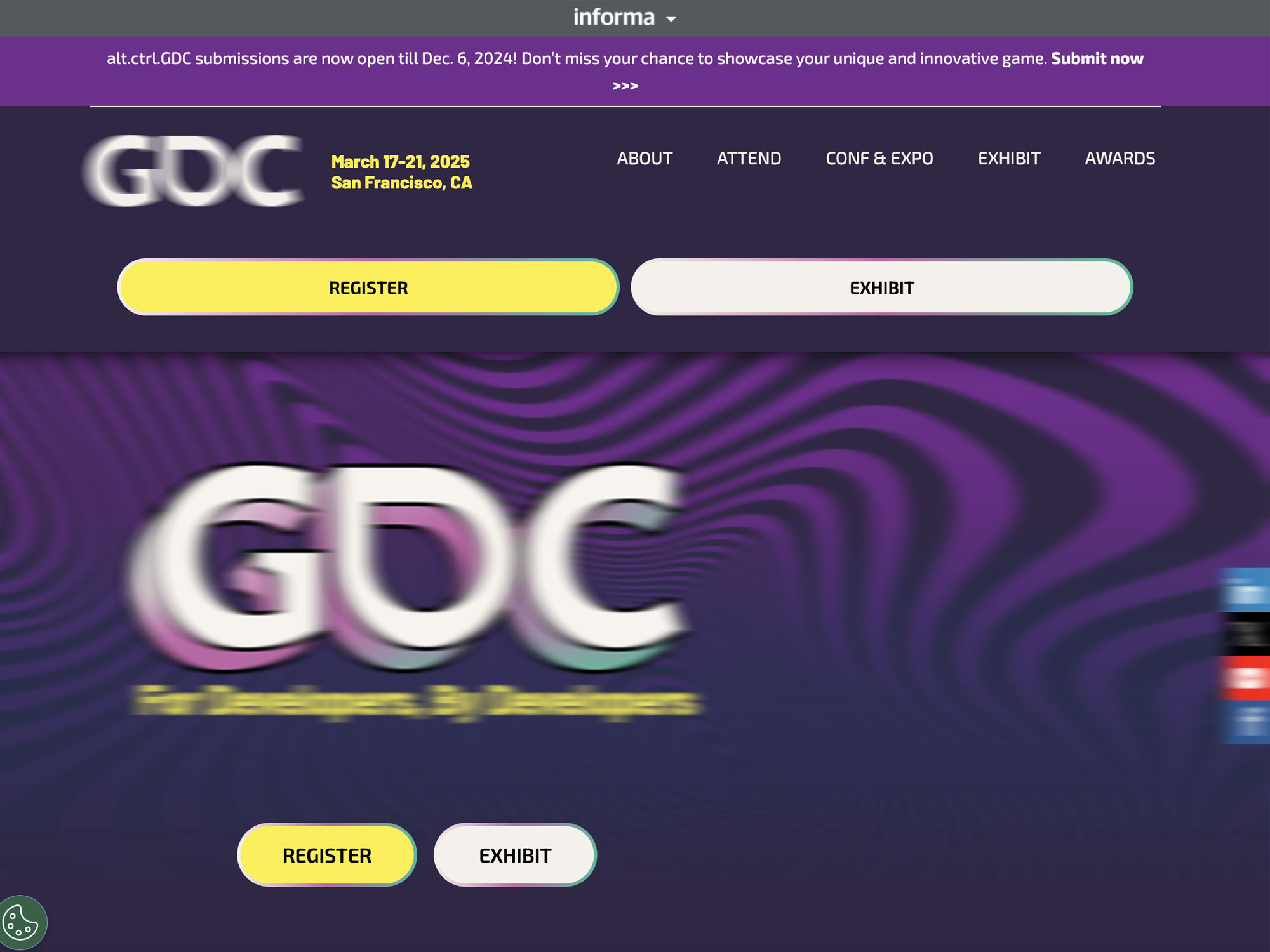 GDC 2025 - Game Developers Conference screenshot