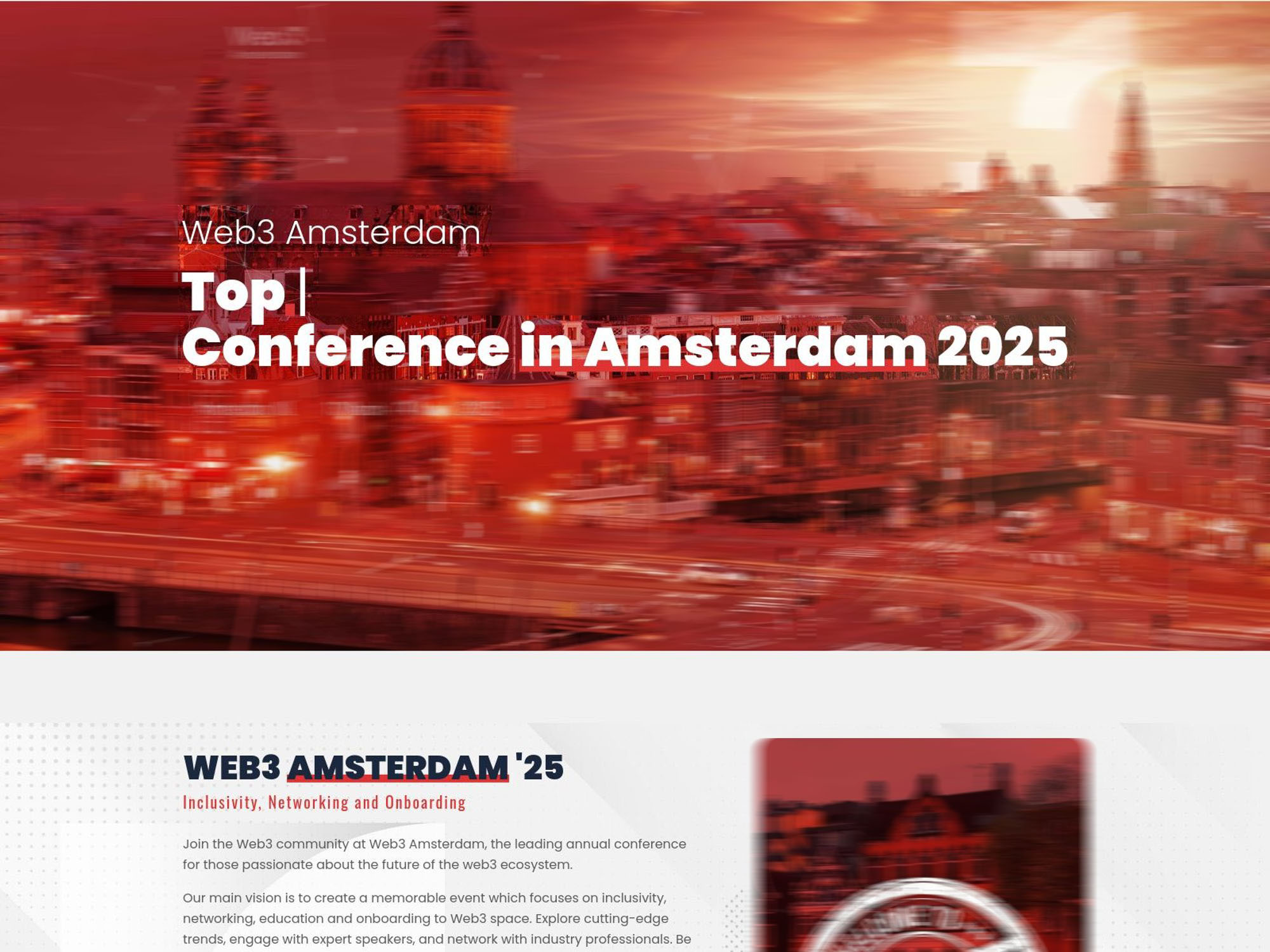 Web3 Amsterdam 2025 - Amsterdam Blockchain Week screenshot