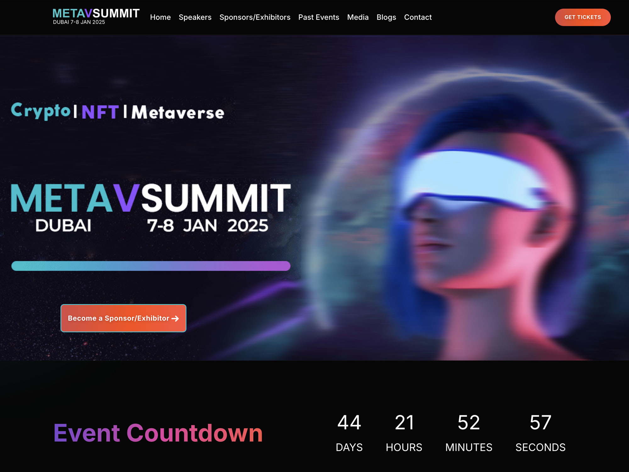 METAVSUMMIT 2025 - Crypto, NFT, Metaverse screenshot