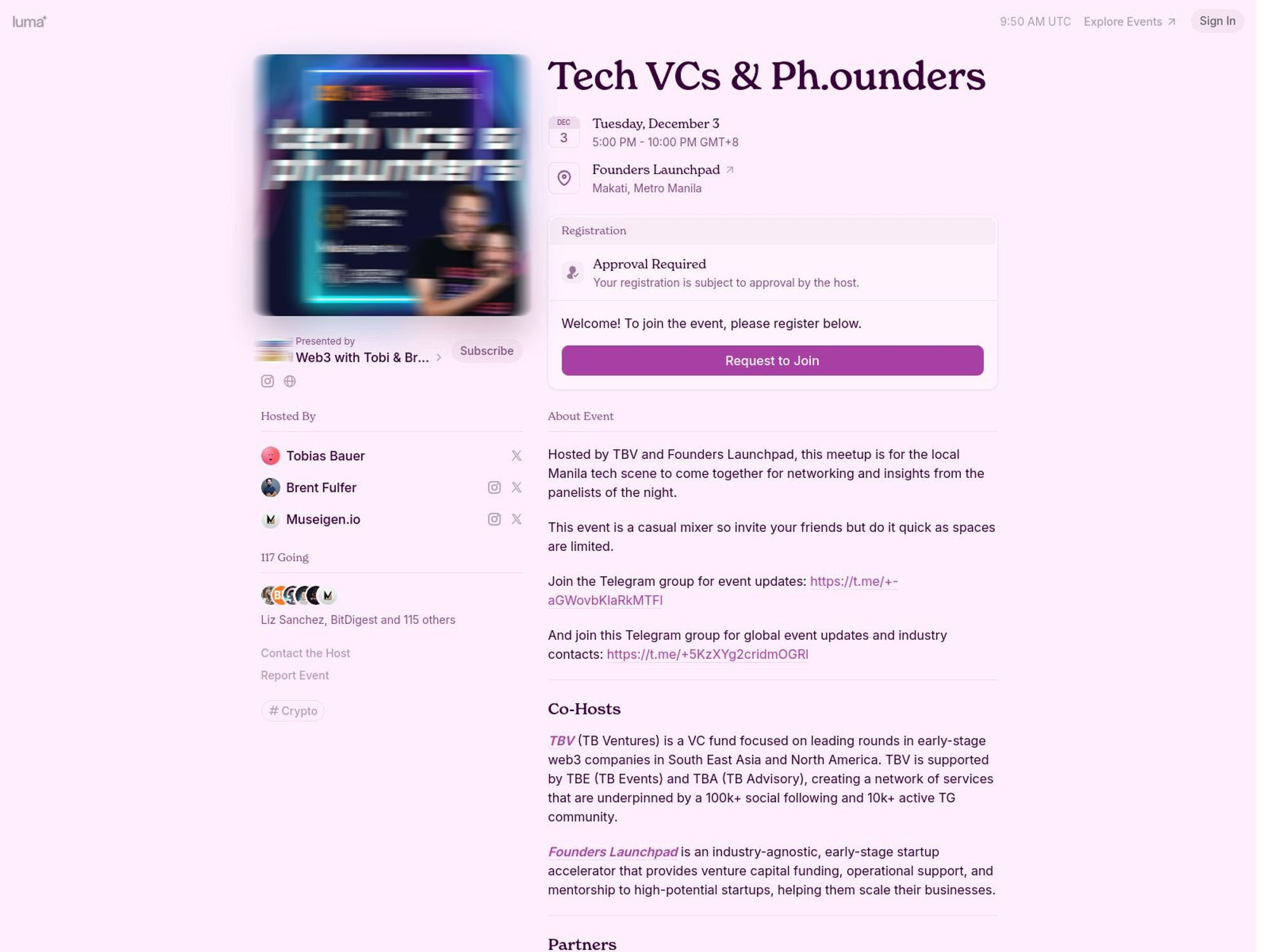Tech VCs & Ph.ounders screenshot