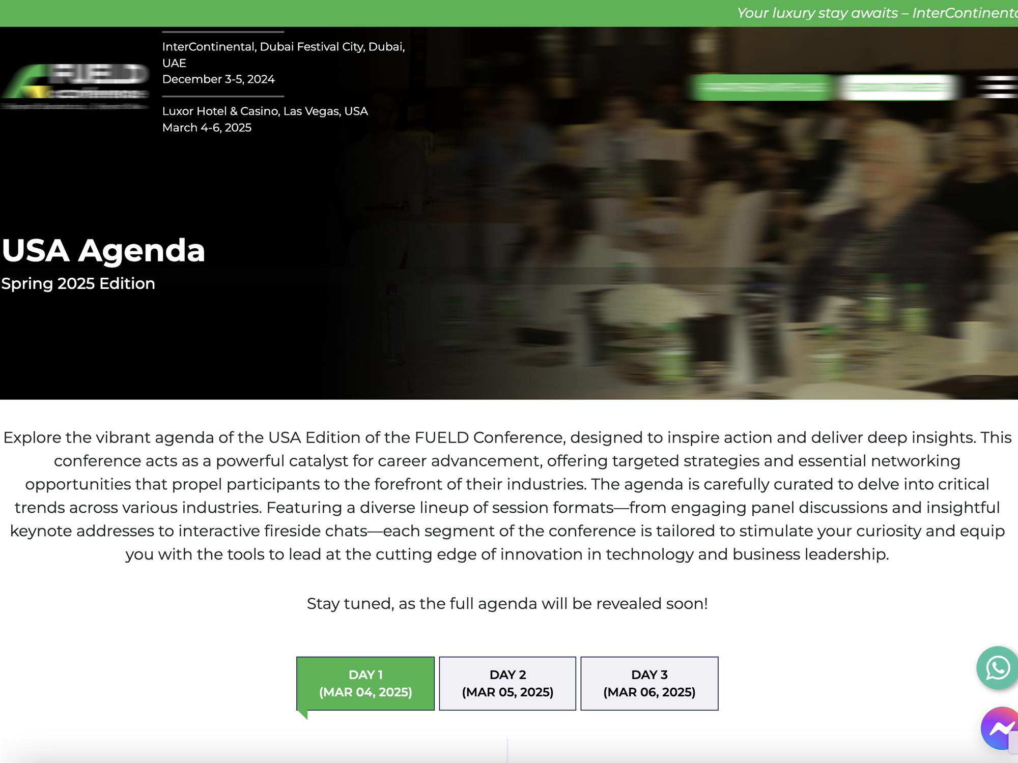 FUELD Conference Las Vegas 2025 screenshot