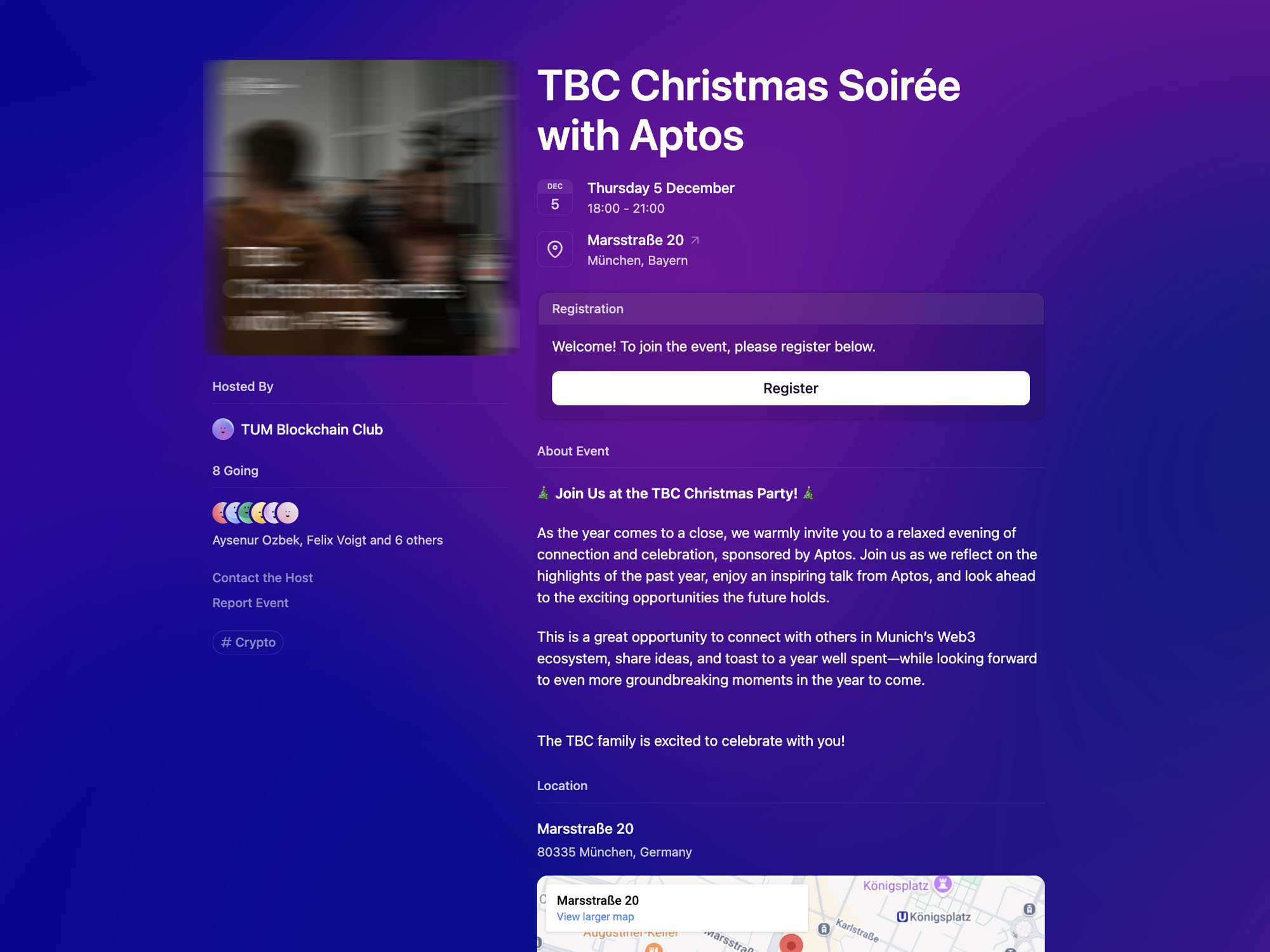 TBC Christmas Soirée with Aptos screenshot