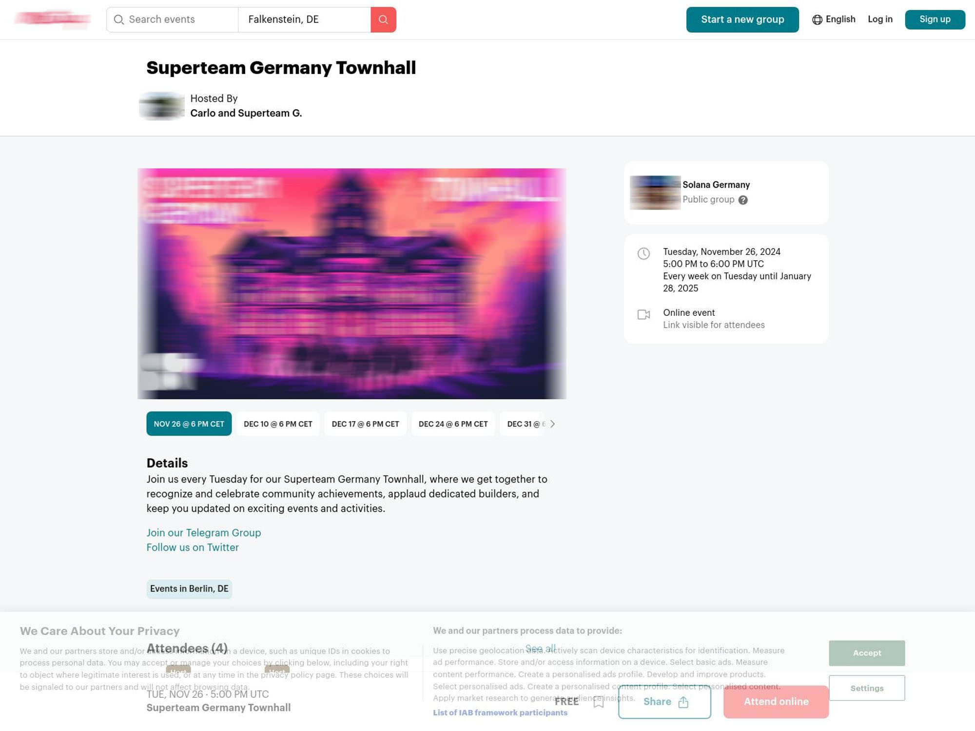 Superteam Germany Townhall screenshot