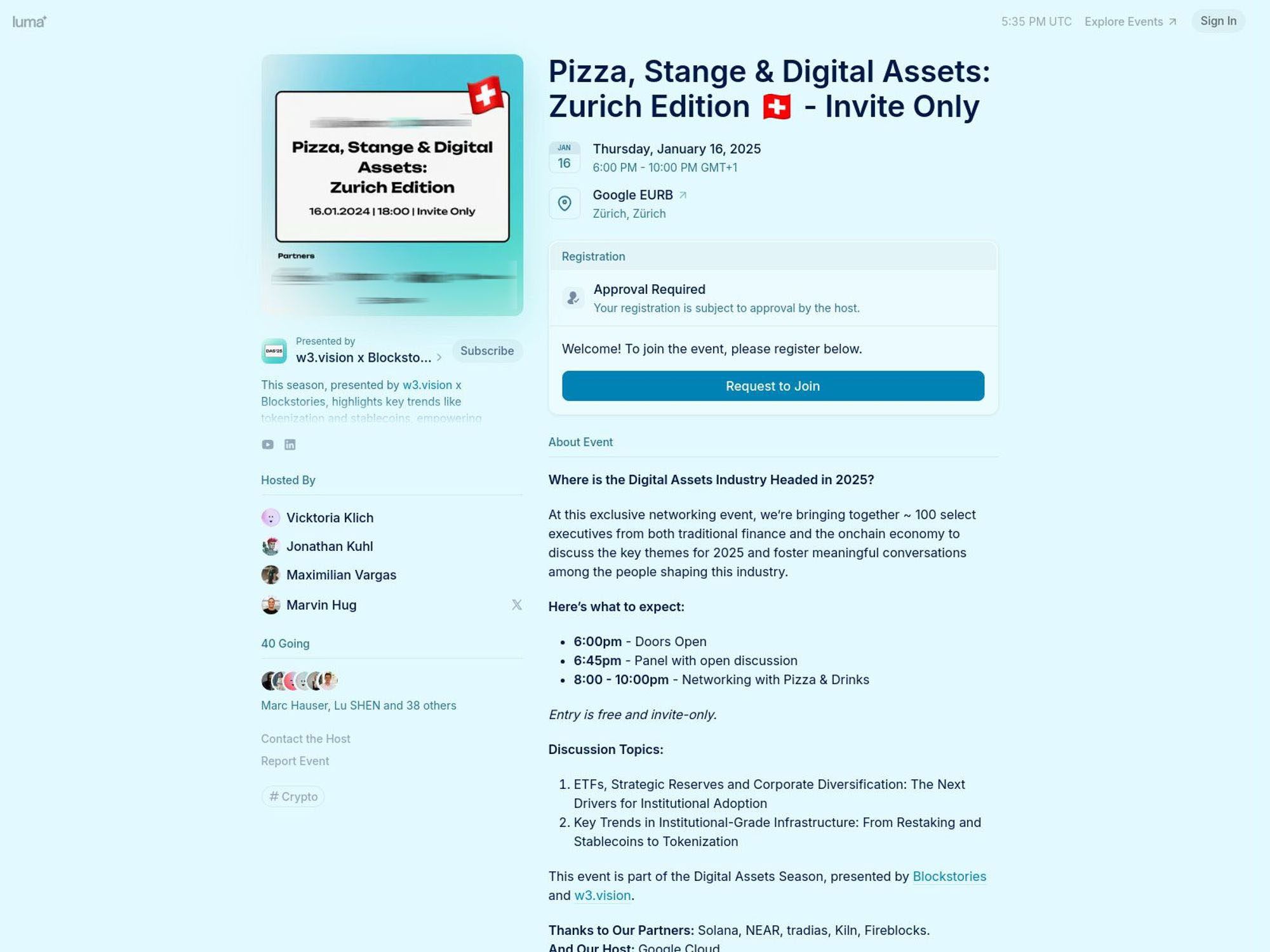 Pizza, Stange & Digital Assets: Zurich Edition screenshot