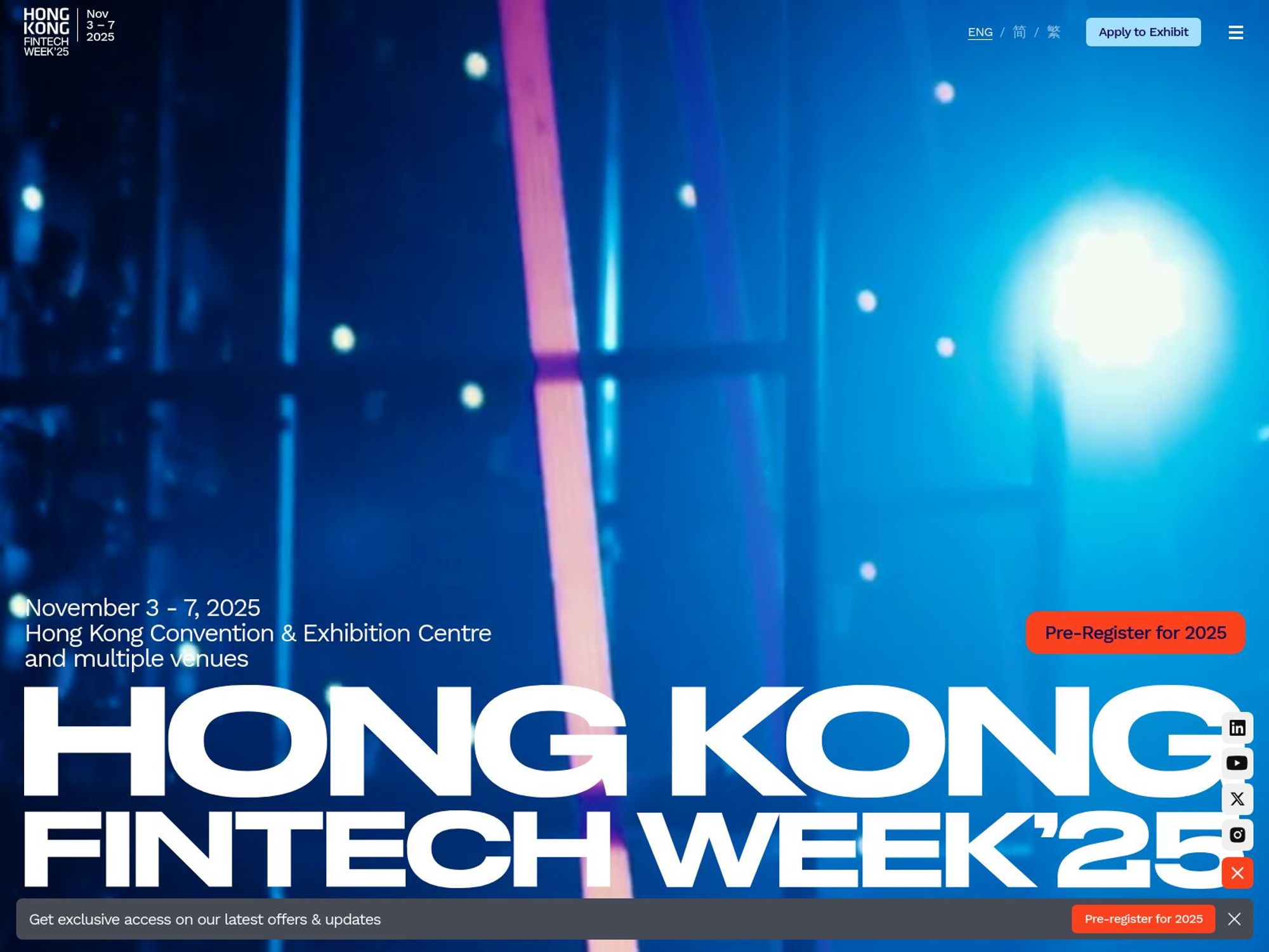 Hong Kong Fintech Week 2025 website
